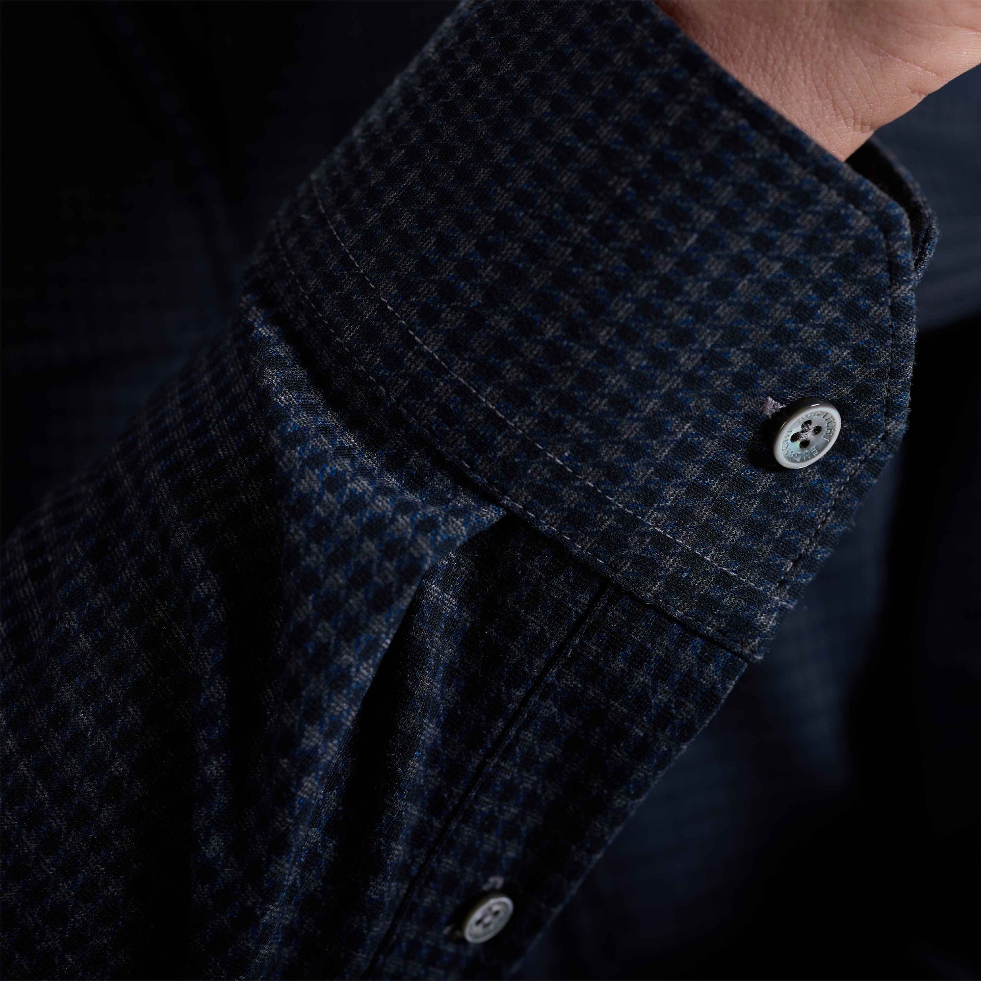 Houndstooth Knit Shirt