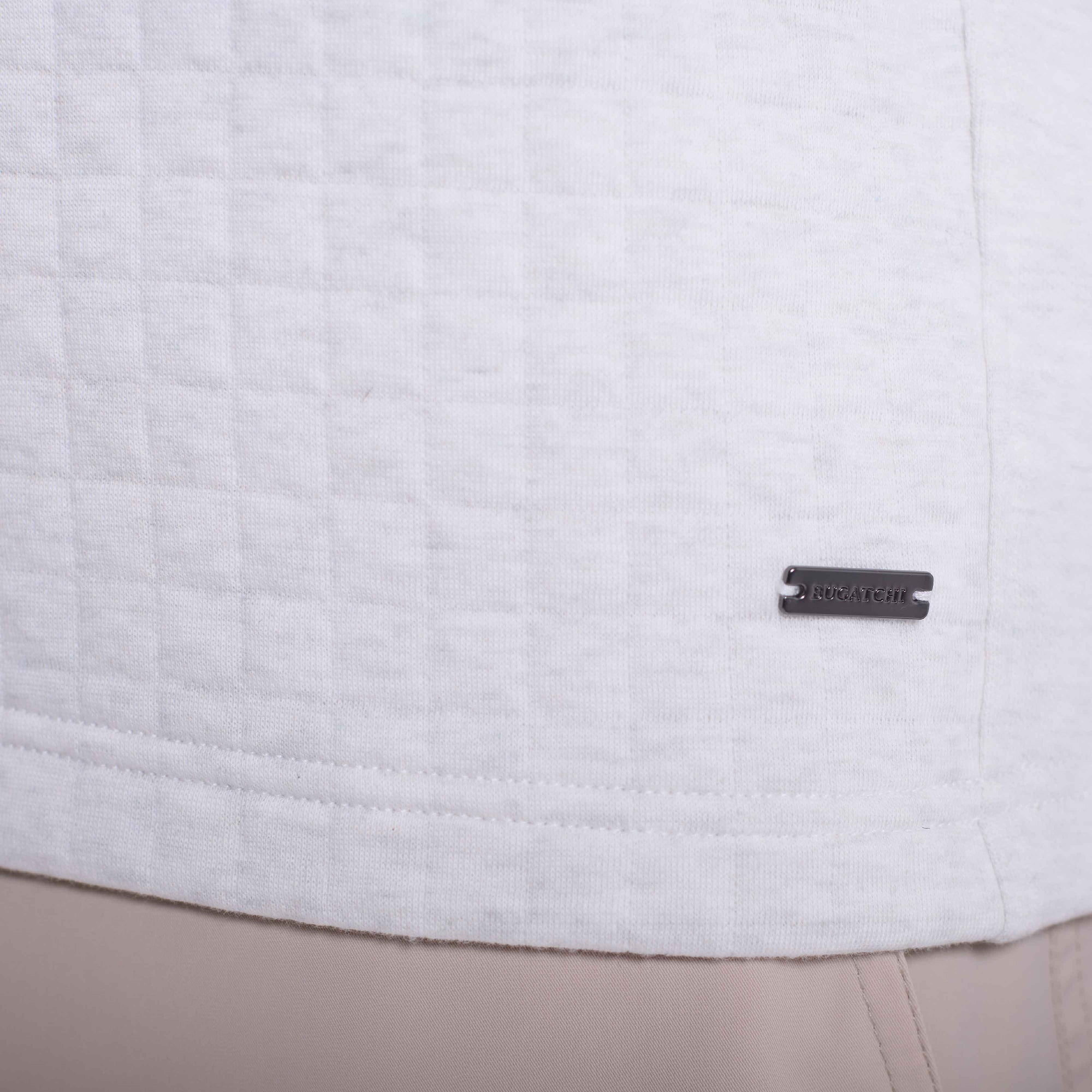 Heathered Waffle Knit Quarter Zip