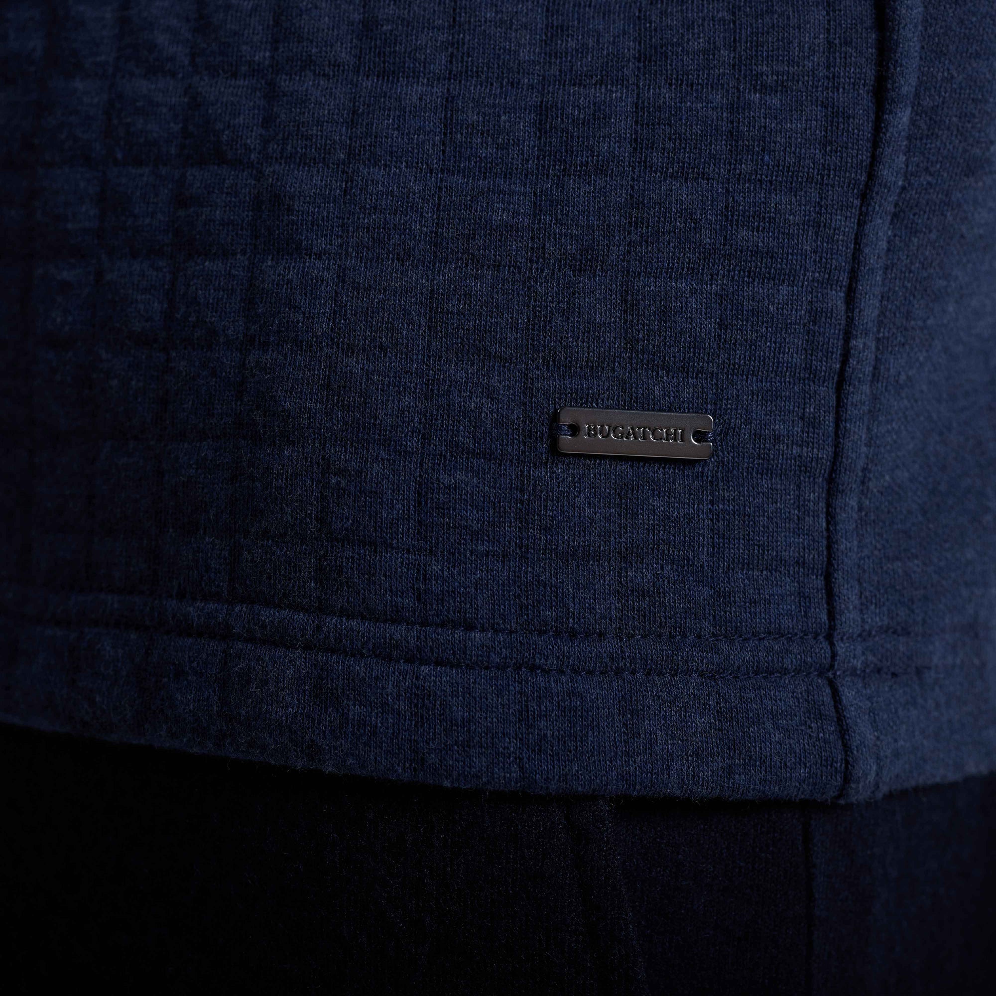 Heathered Waffle Knit Quarter Zip