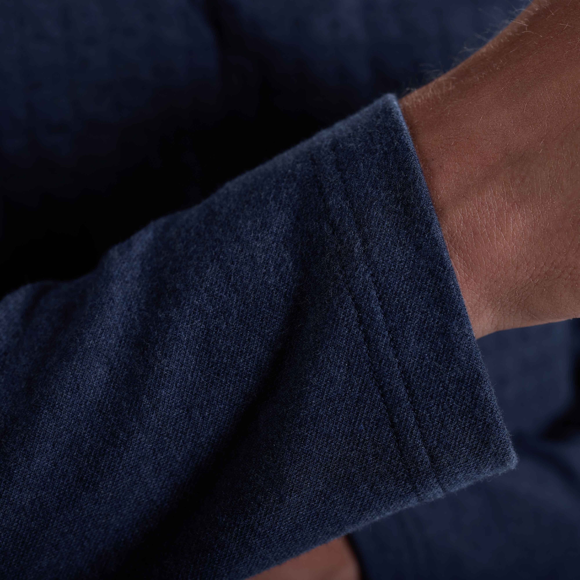 Heathered Waffle Knit Quarter Zip