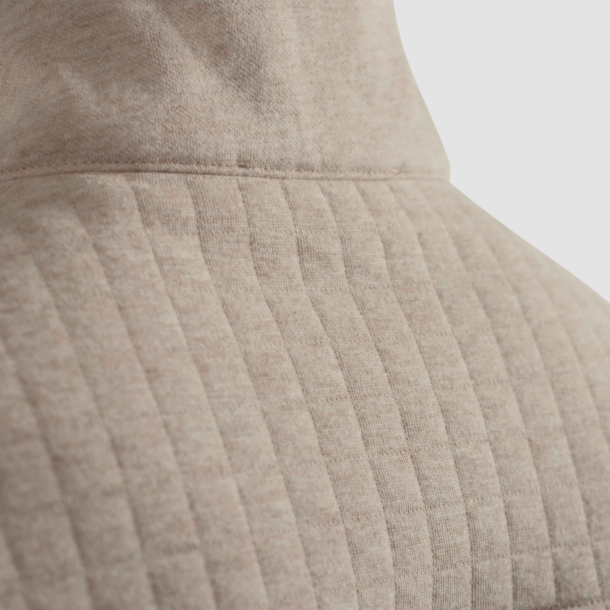 Heathered Waffle Knit Quarter Zip