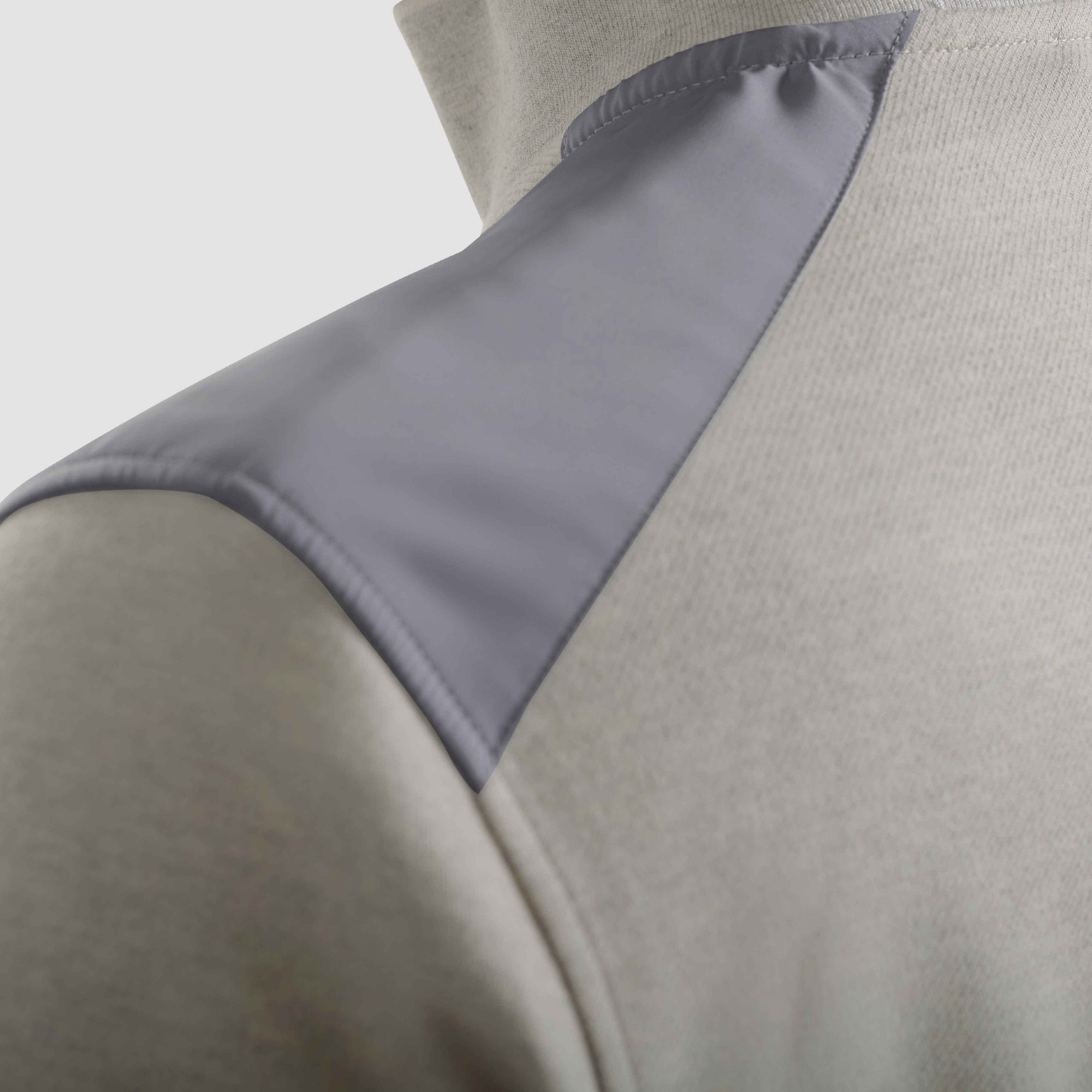 Diagonal Stripe Melange Quarter Zip