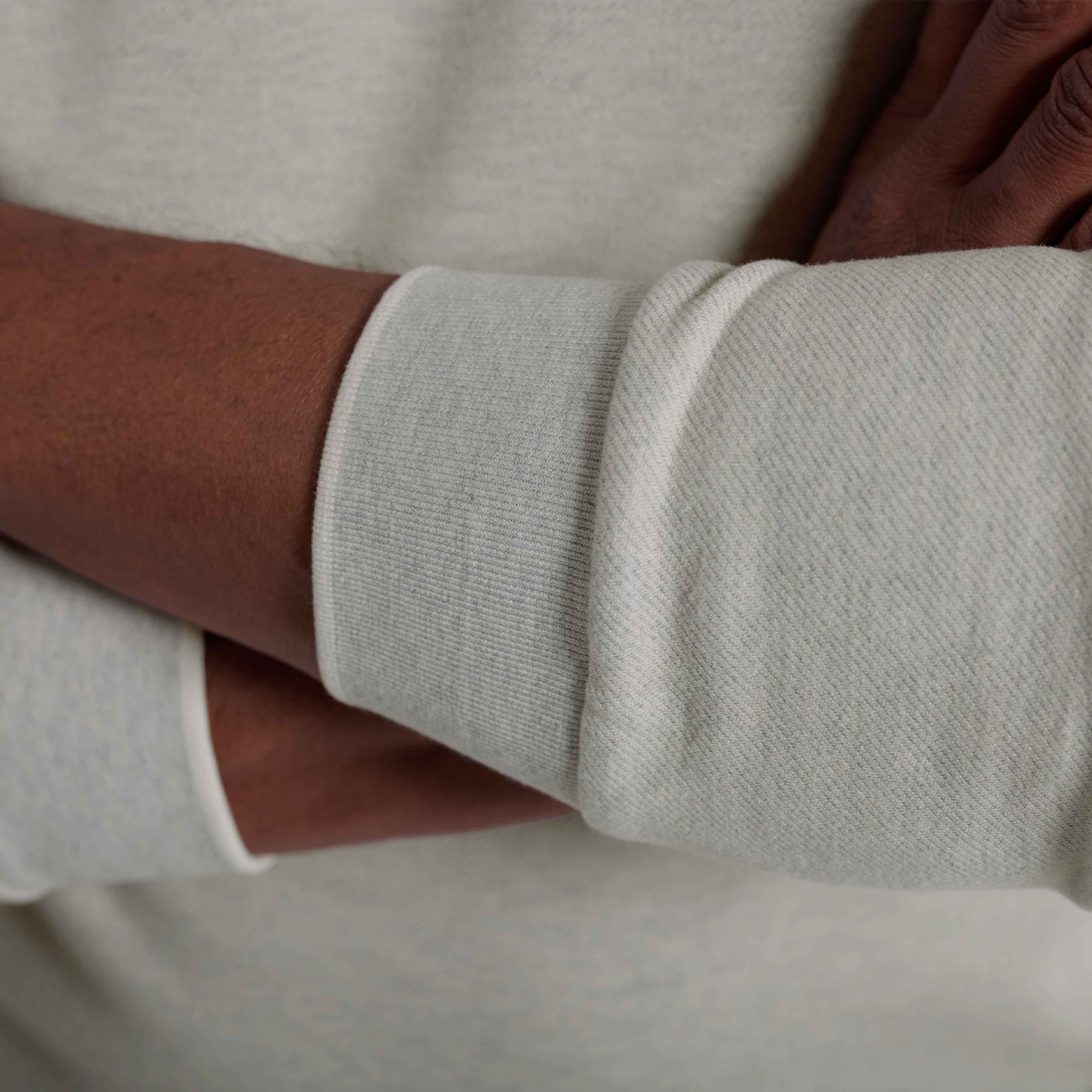 Diagonal Stripe Melange Quarter Zip