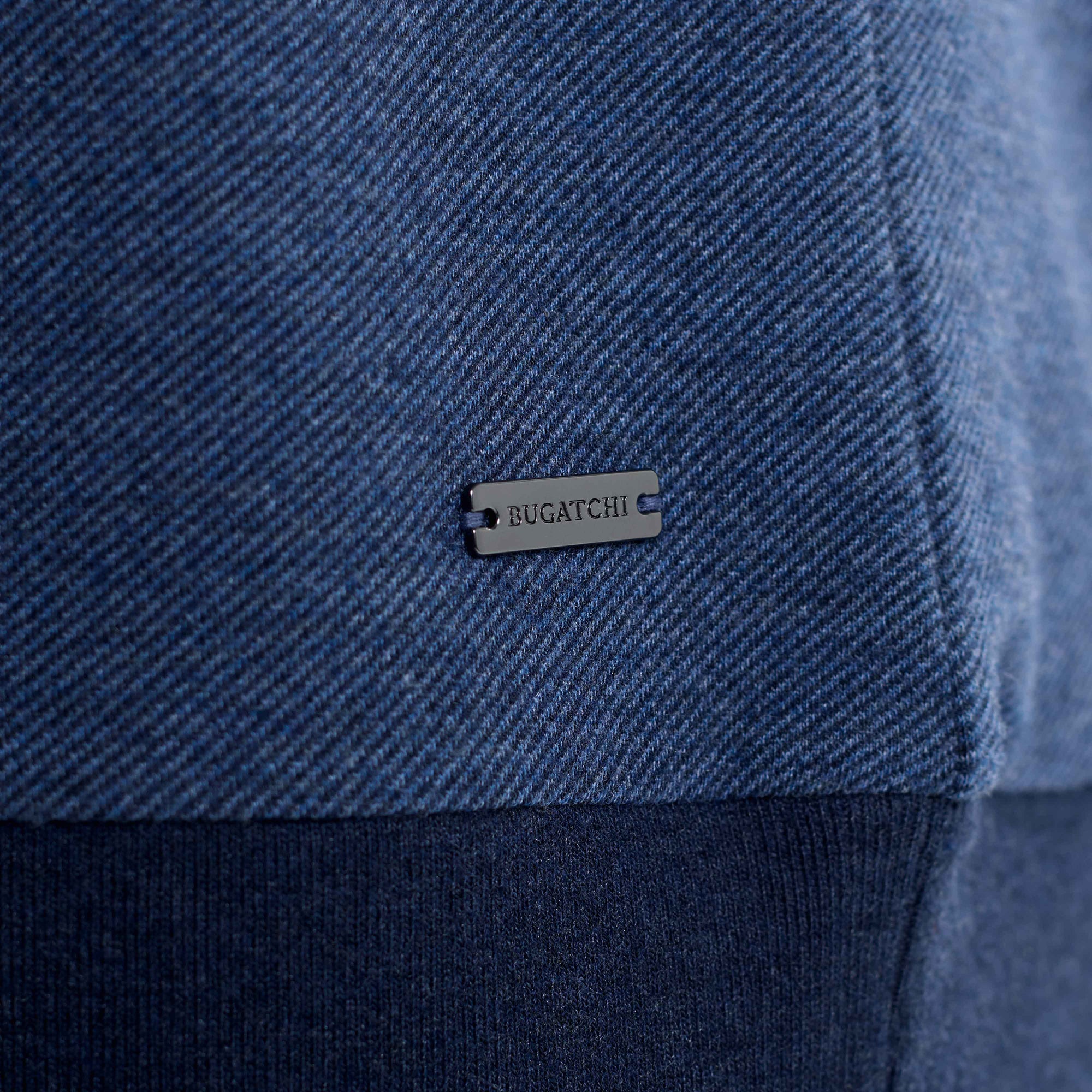 Diagonal Stripe Melange Quarter Zip