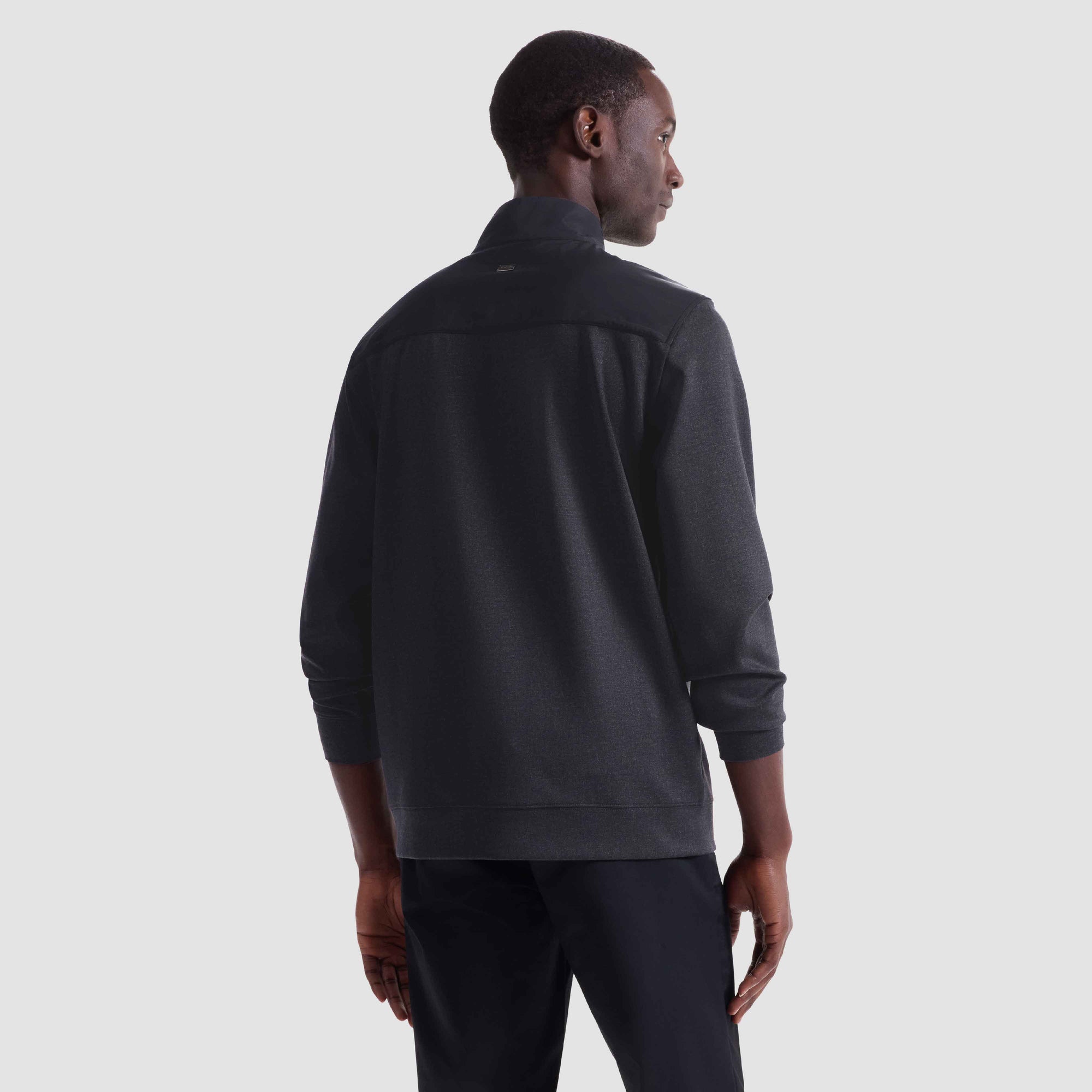 Twill-Effect Performance Quarter Zip