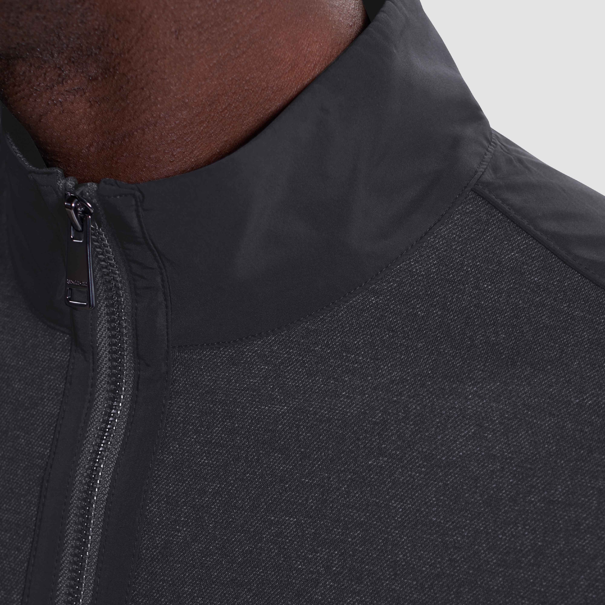 Twill-Effect Performance Quarter Zip