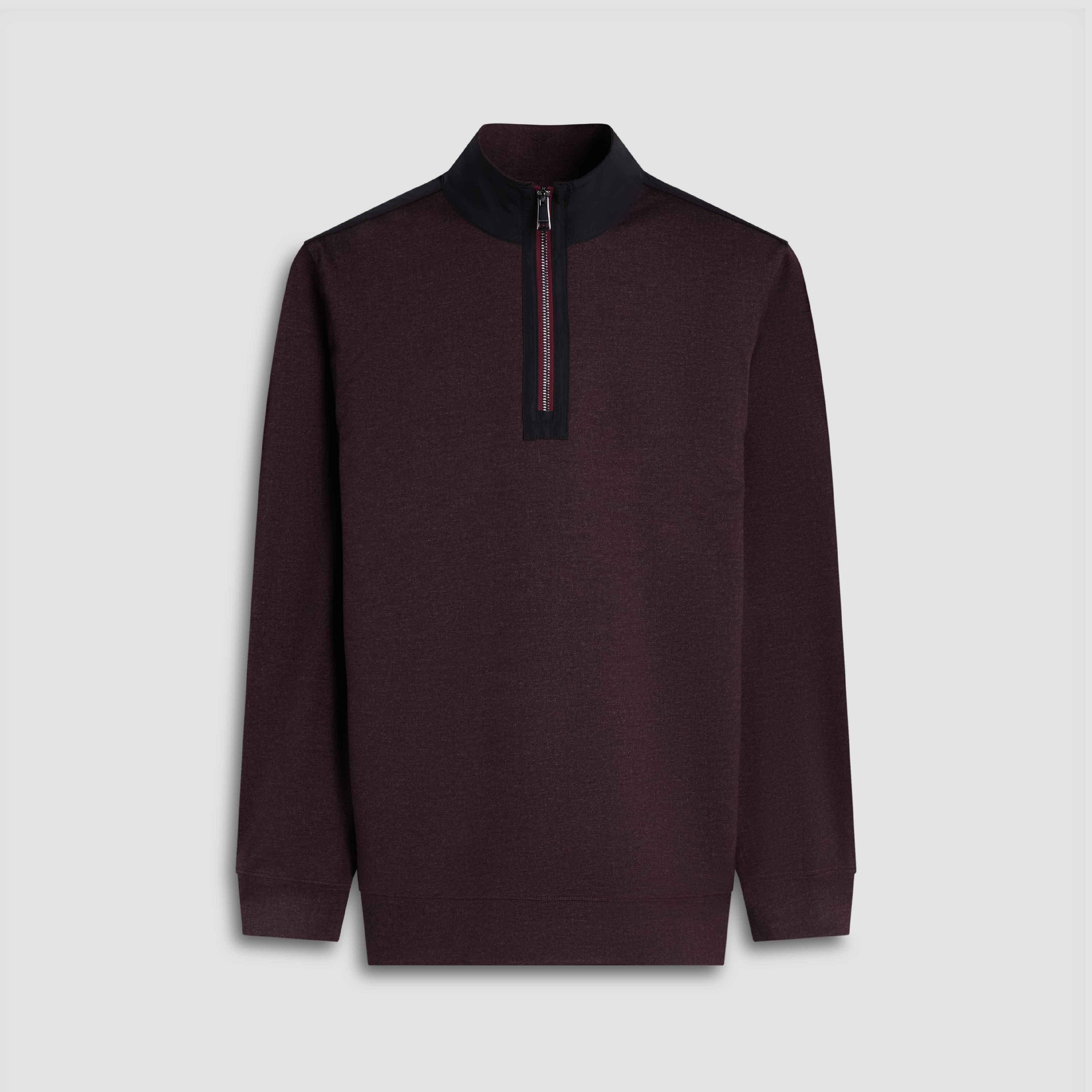 Twill-Effect Performance Quarter Zip