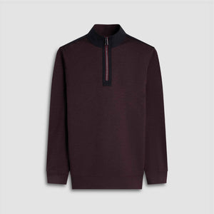 Twill-Effect Performance Quarter Zip
