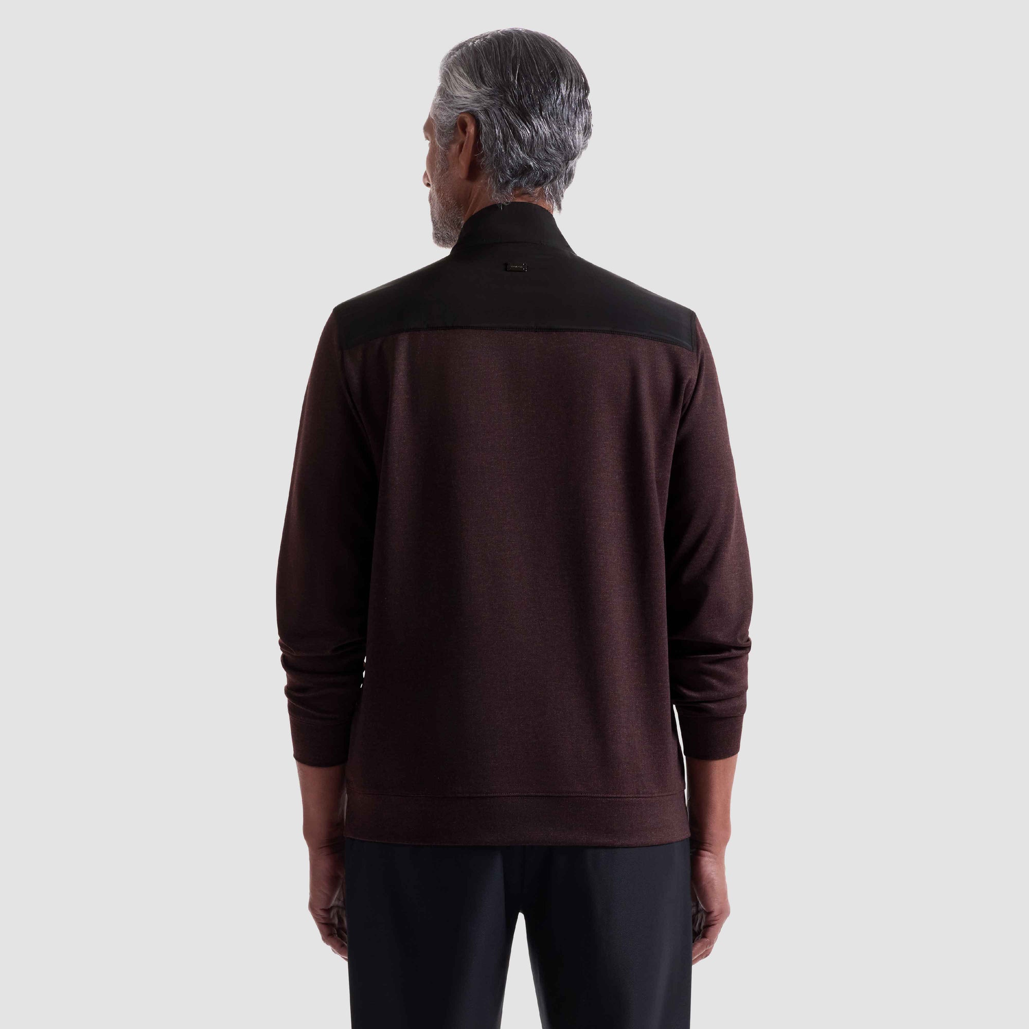 Twill-Effect Performance Quarter Zip