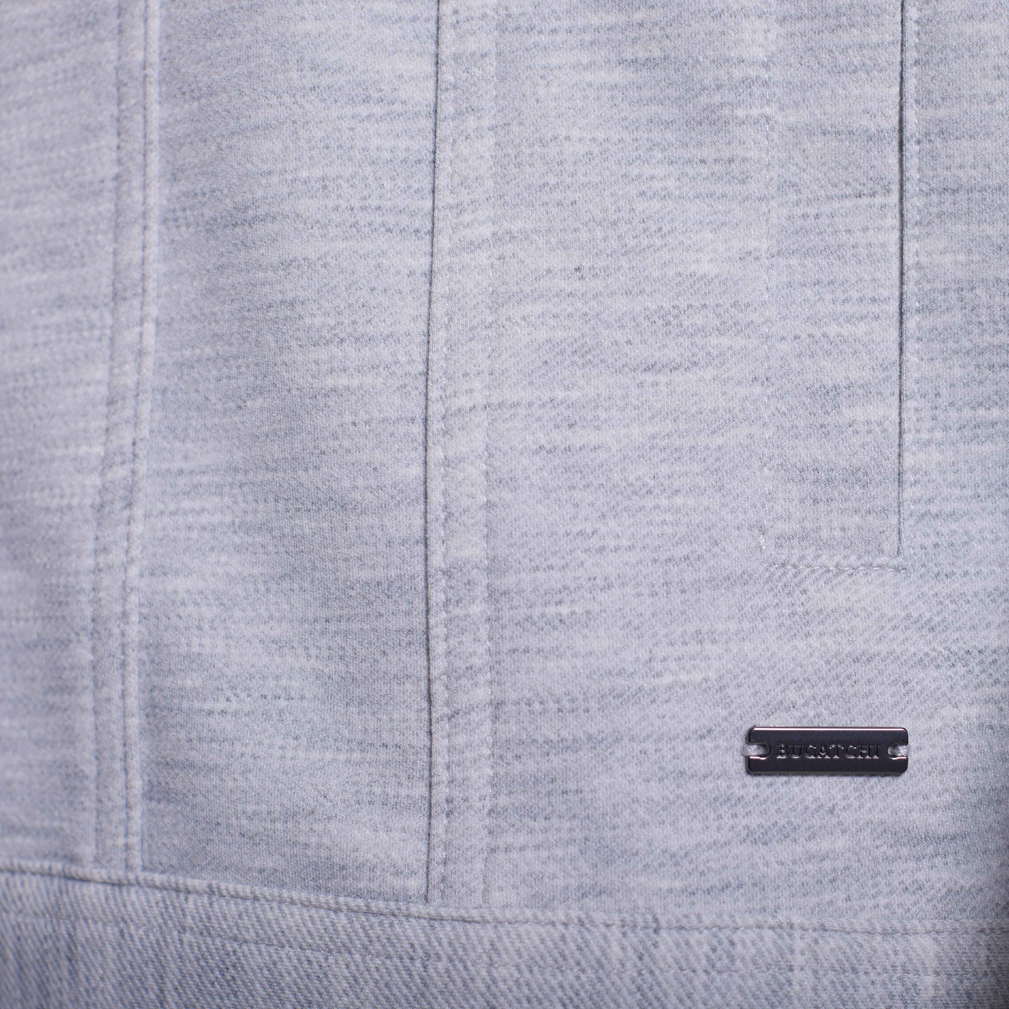 Twill-Effect Knit Trucker Jacket