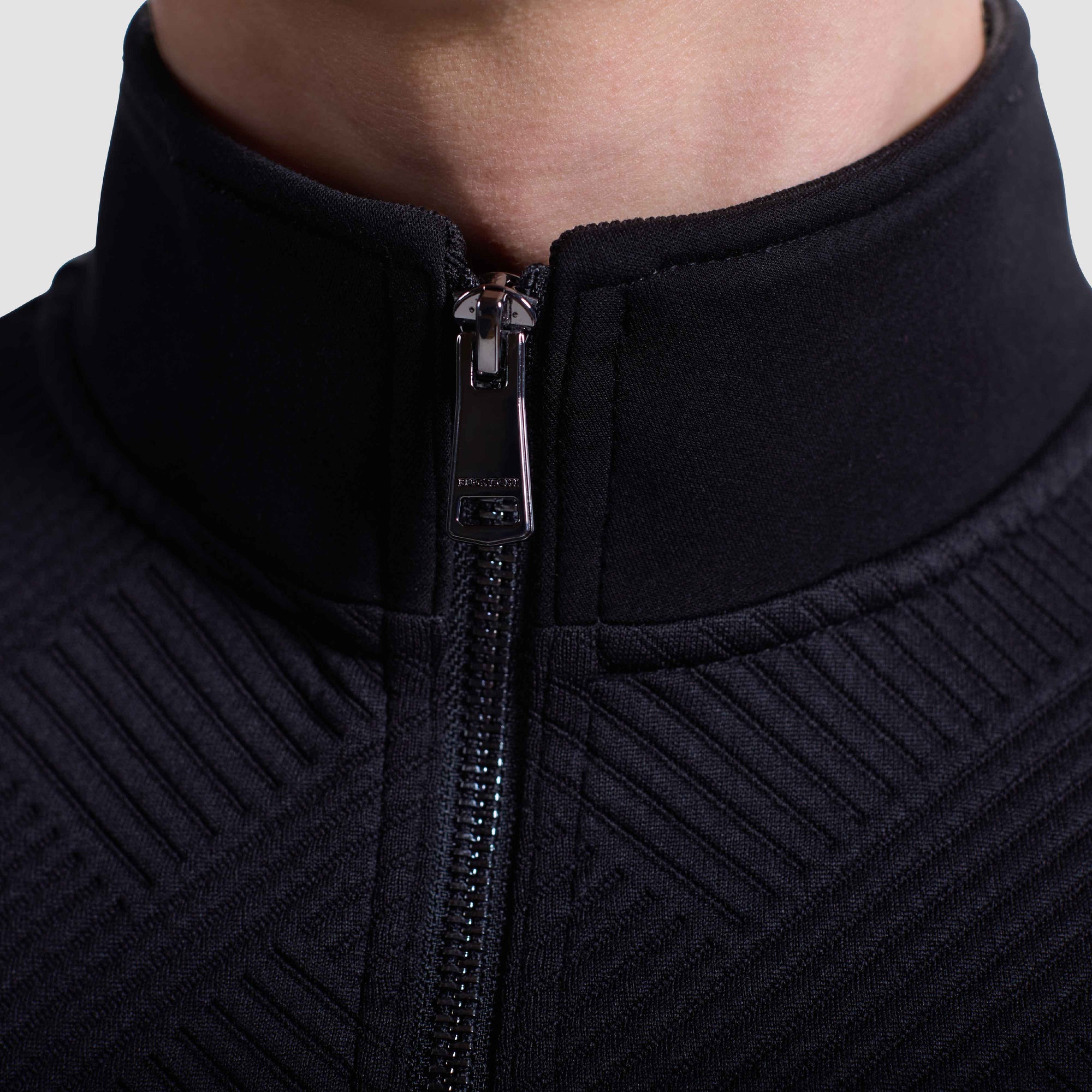 Soft Touch Geometric Performance Quarter Zip