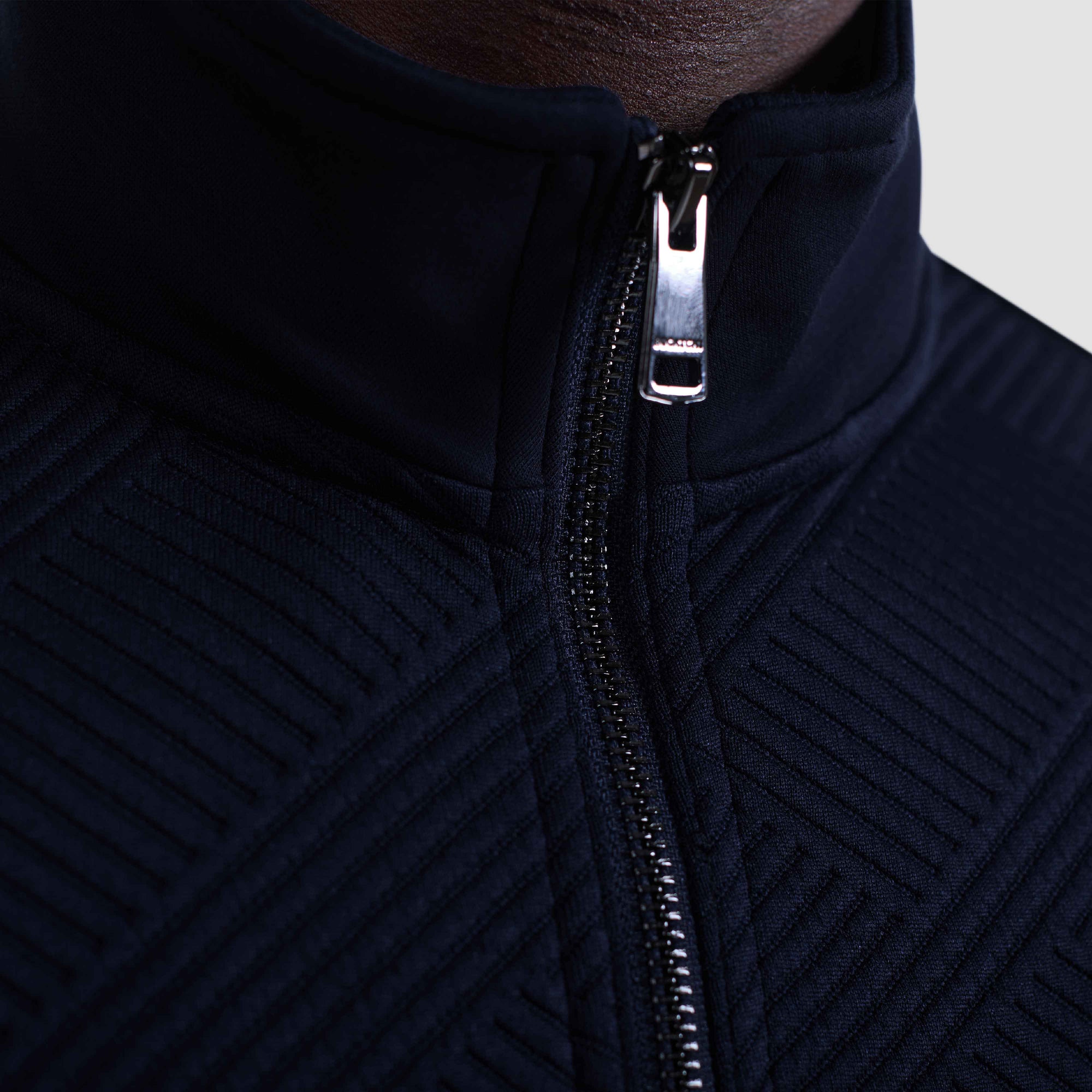 Soft Touch Geometric Performance Quarter Zip