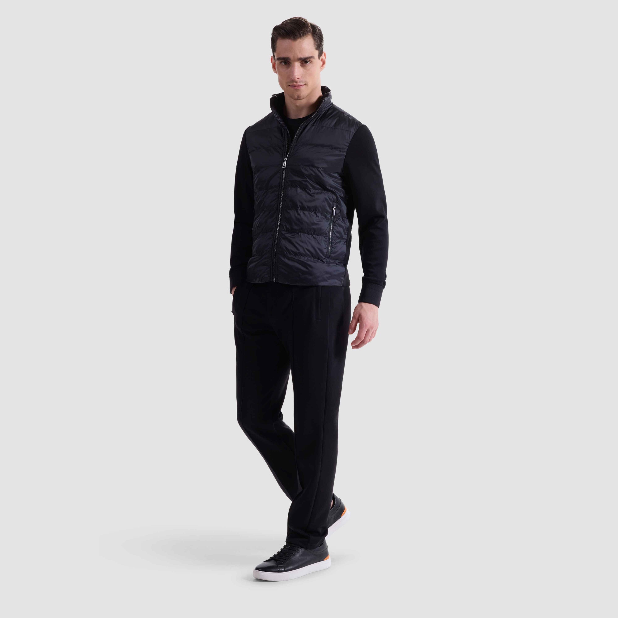 Soft Touch Quilted Front Performance Knit Jacket
