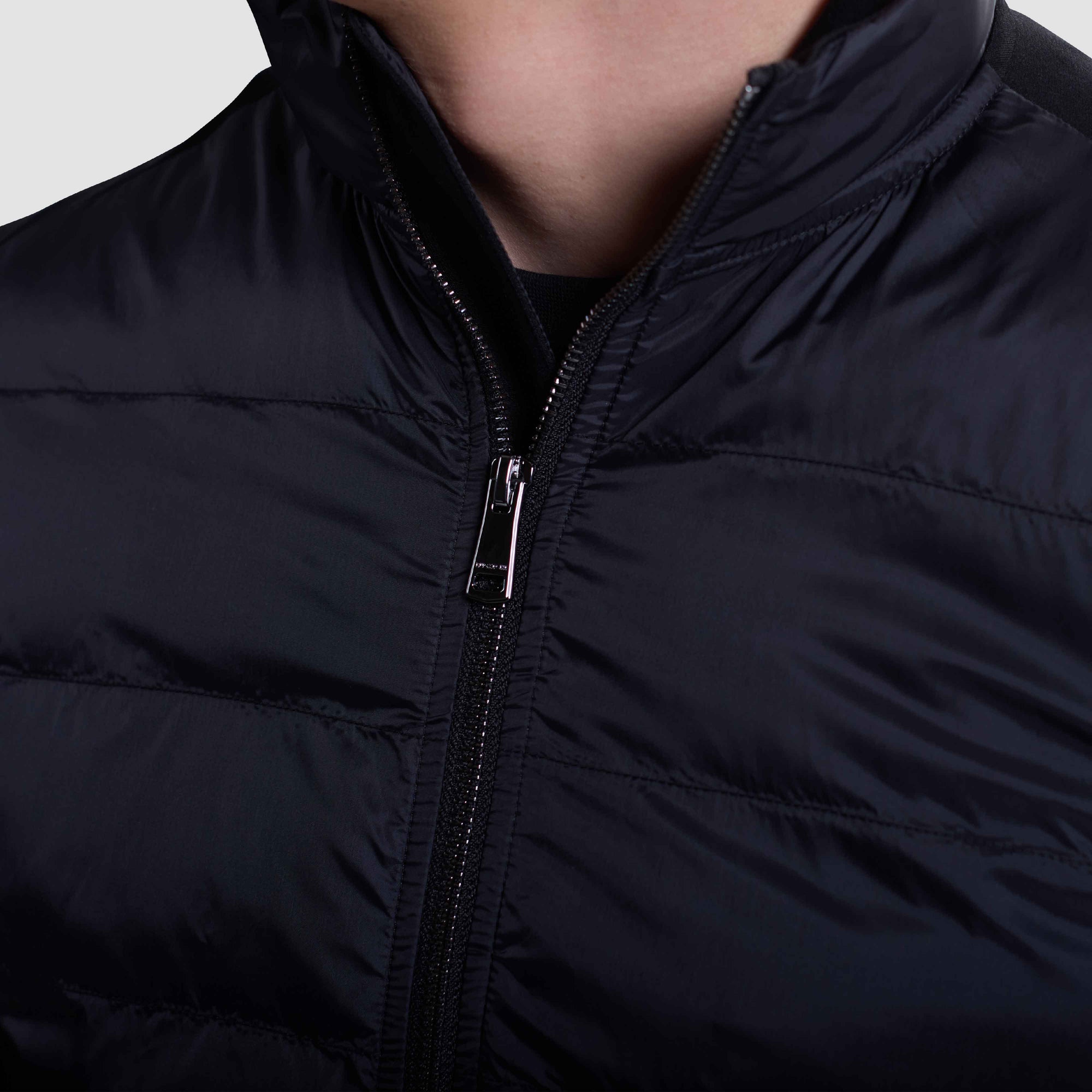 Soft Touch Quilted Front Performance Knit Jacket