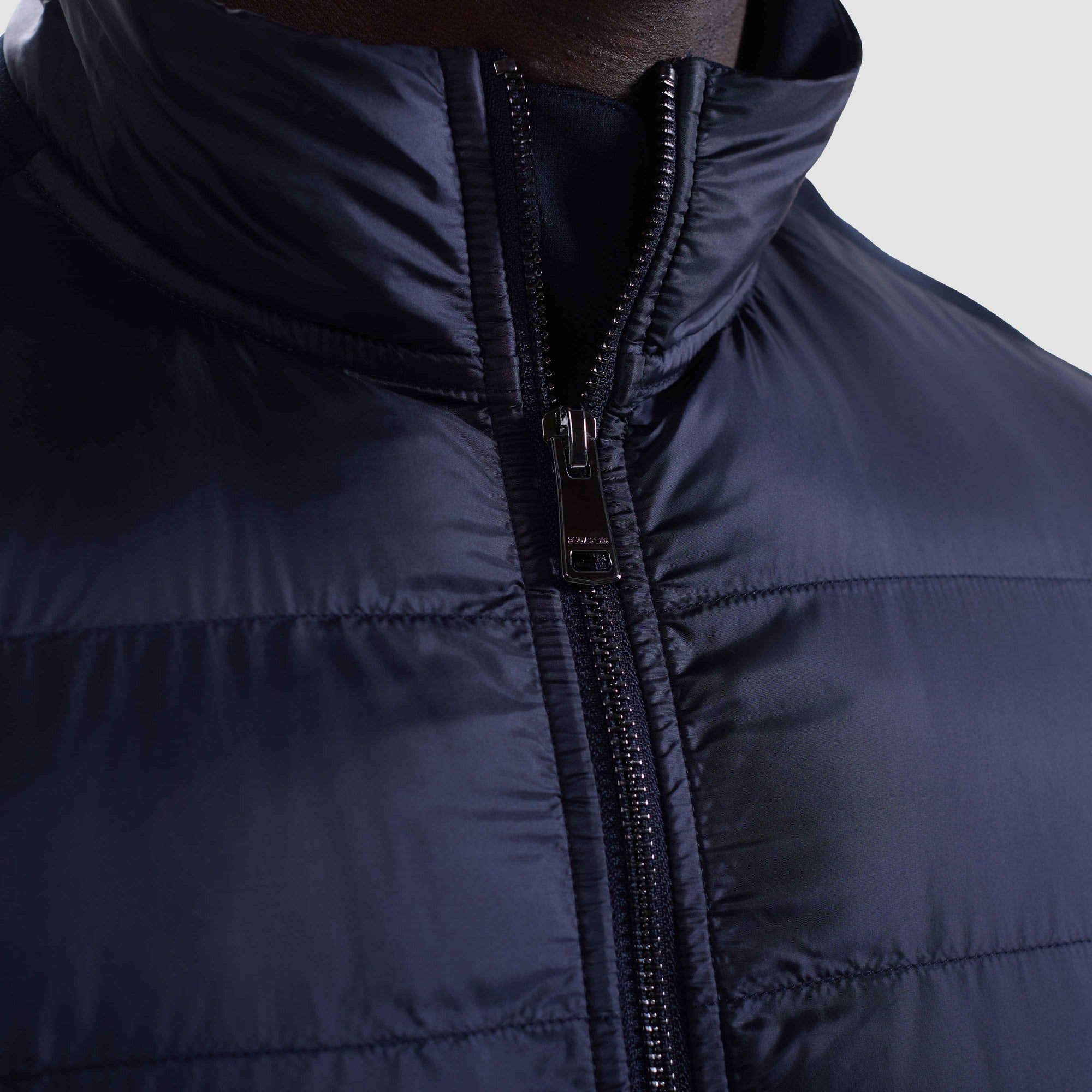 Soft Touch Quilted Front Performance Knit Jacket