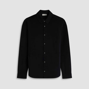 Soft Touch Snap Front Shirt Jacket