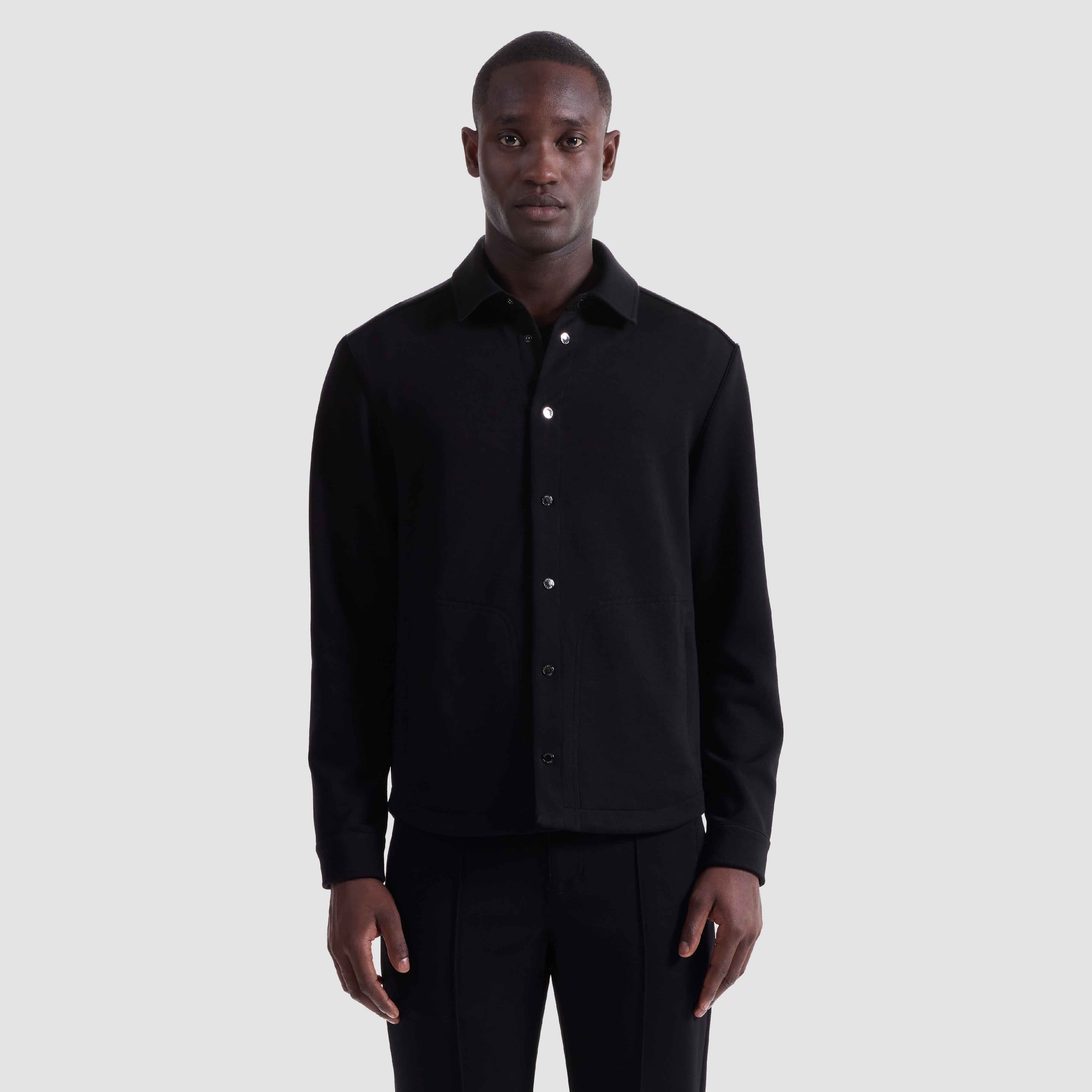 Soft Touch Snap Front Shirt Jacket – BUGATCHI