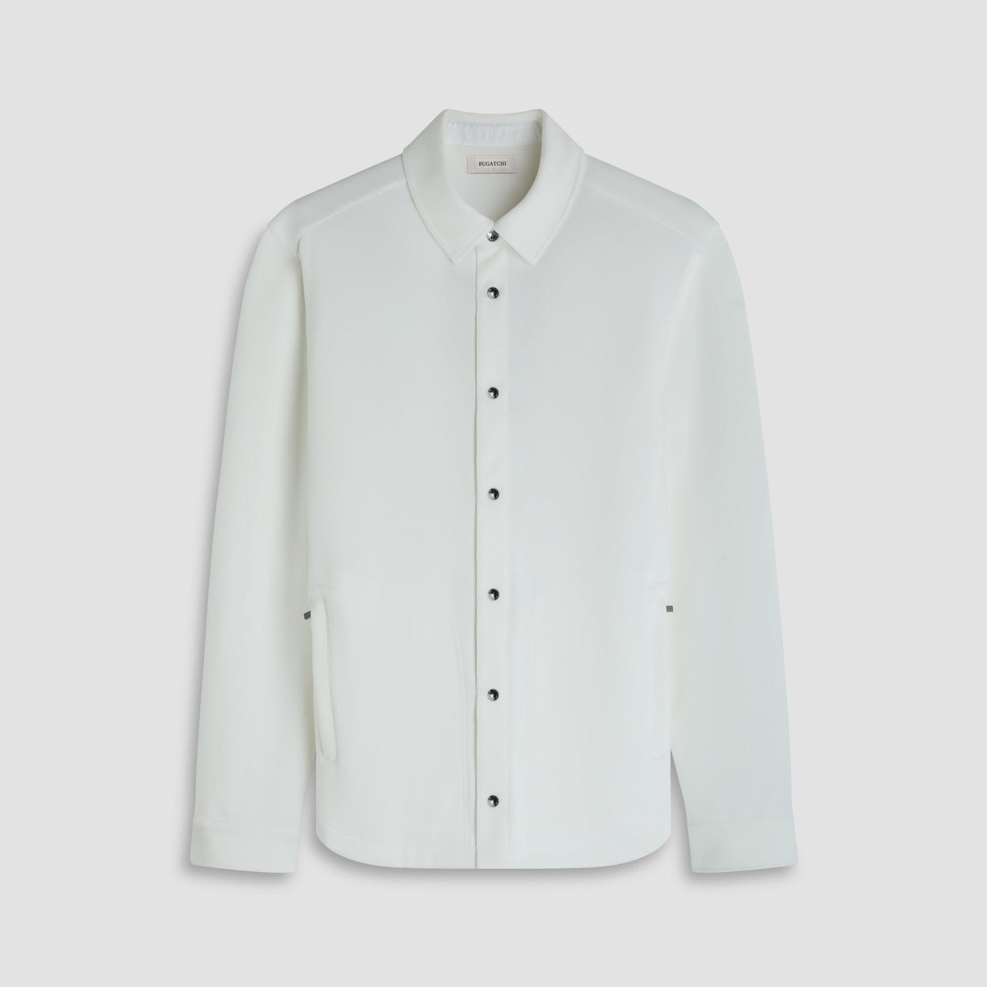 Soft Touch Snap Front Shirt Jacket