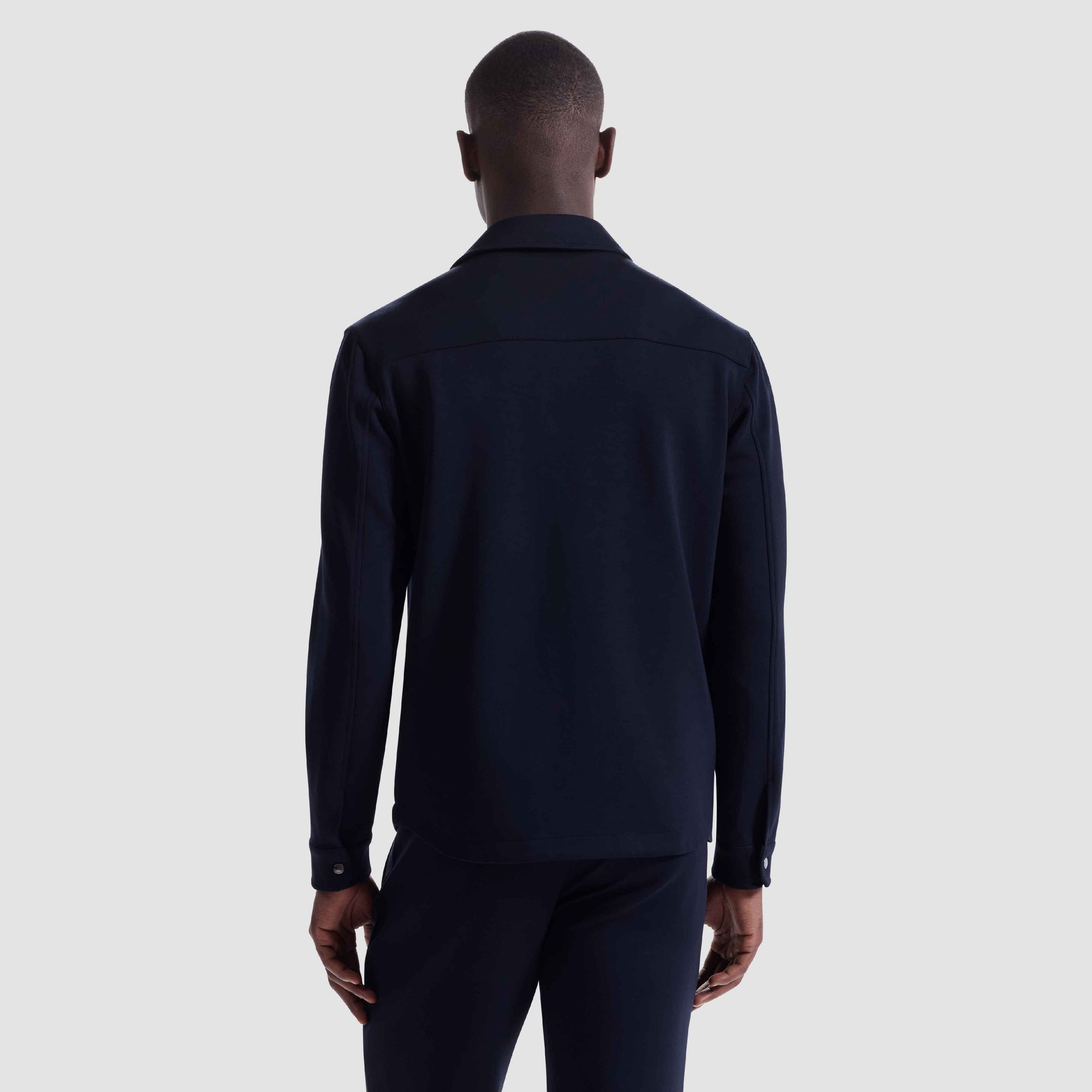 Soft Touch Snap Front Shirt Jacket