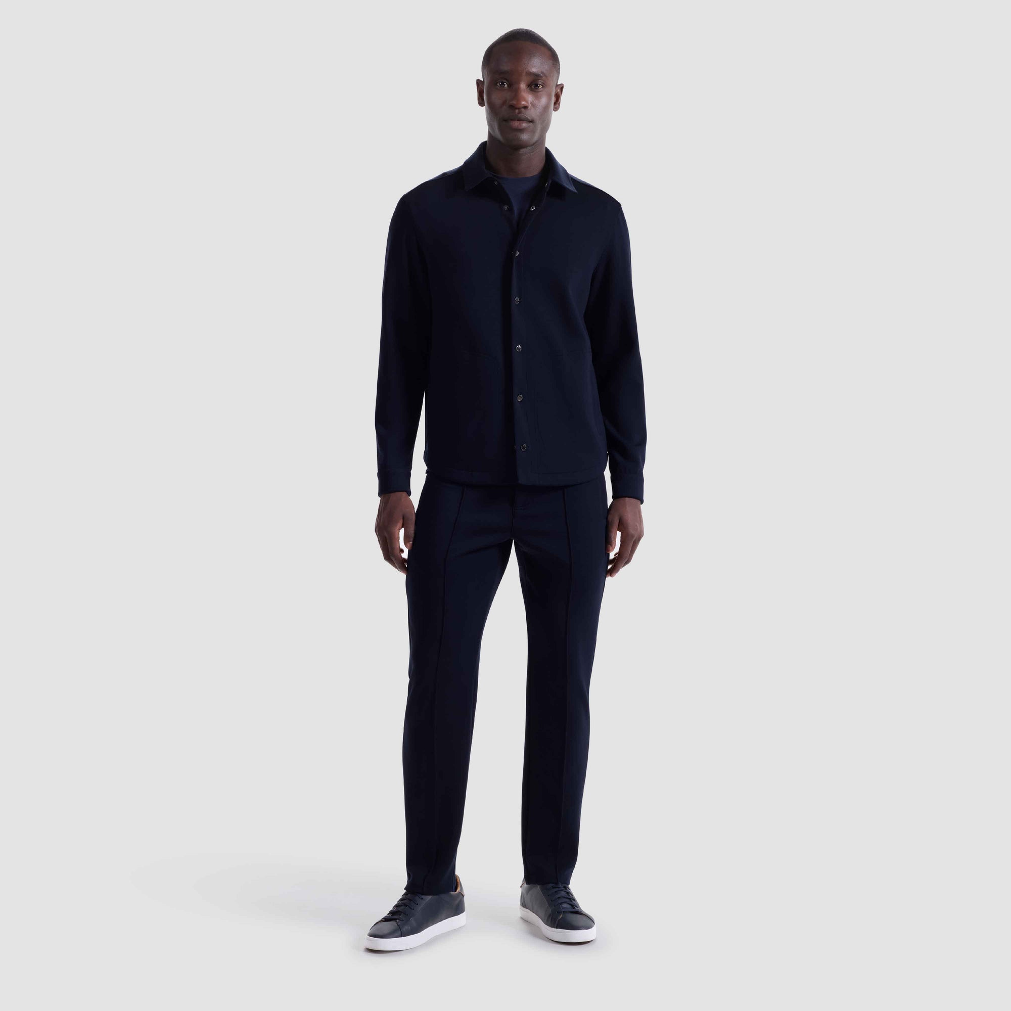 Soft Touch Snap Front Shirt Jacket