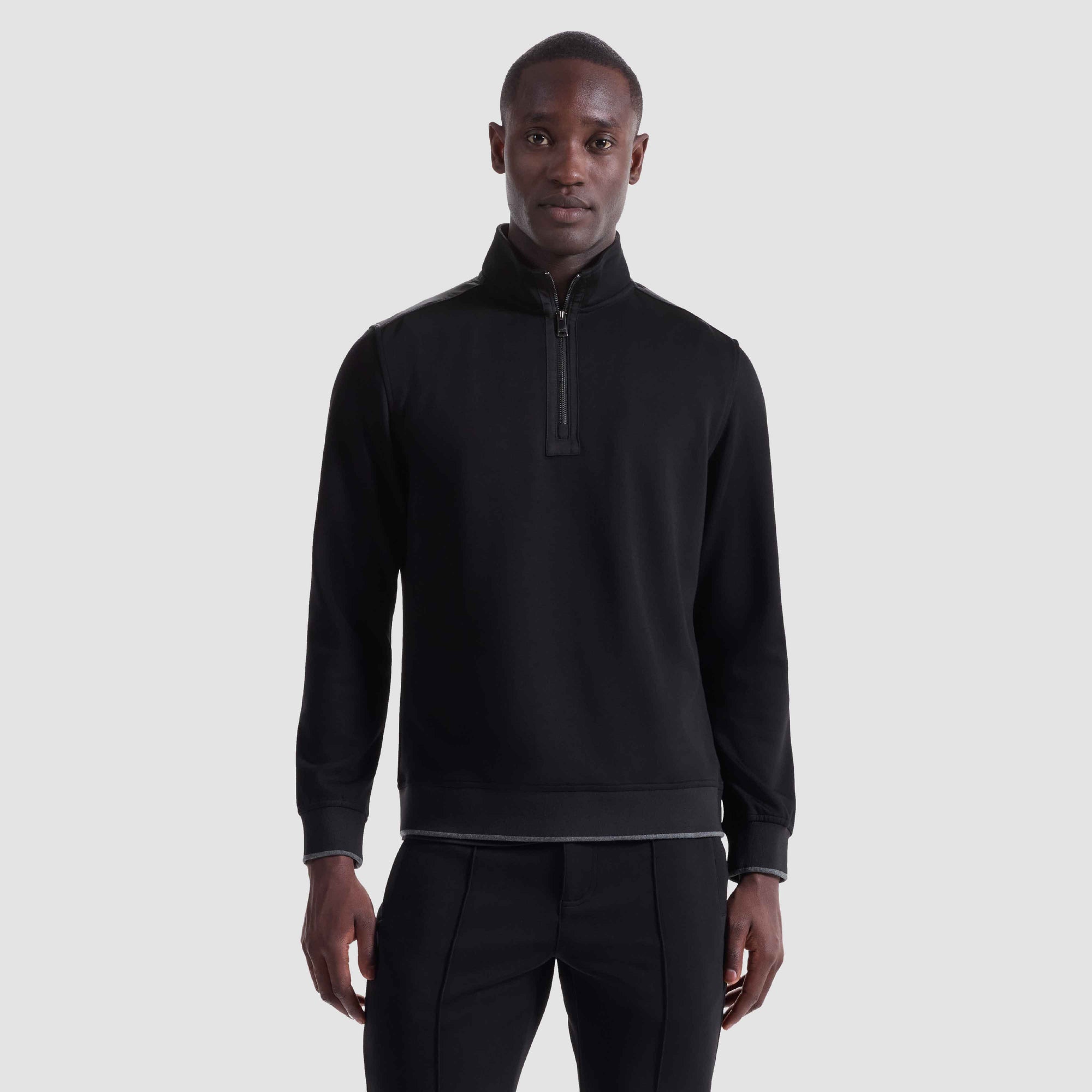 Soft Touch Quarter Zip Mock Neck Pullover