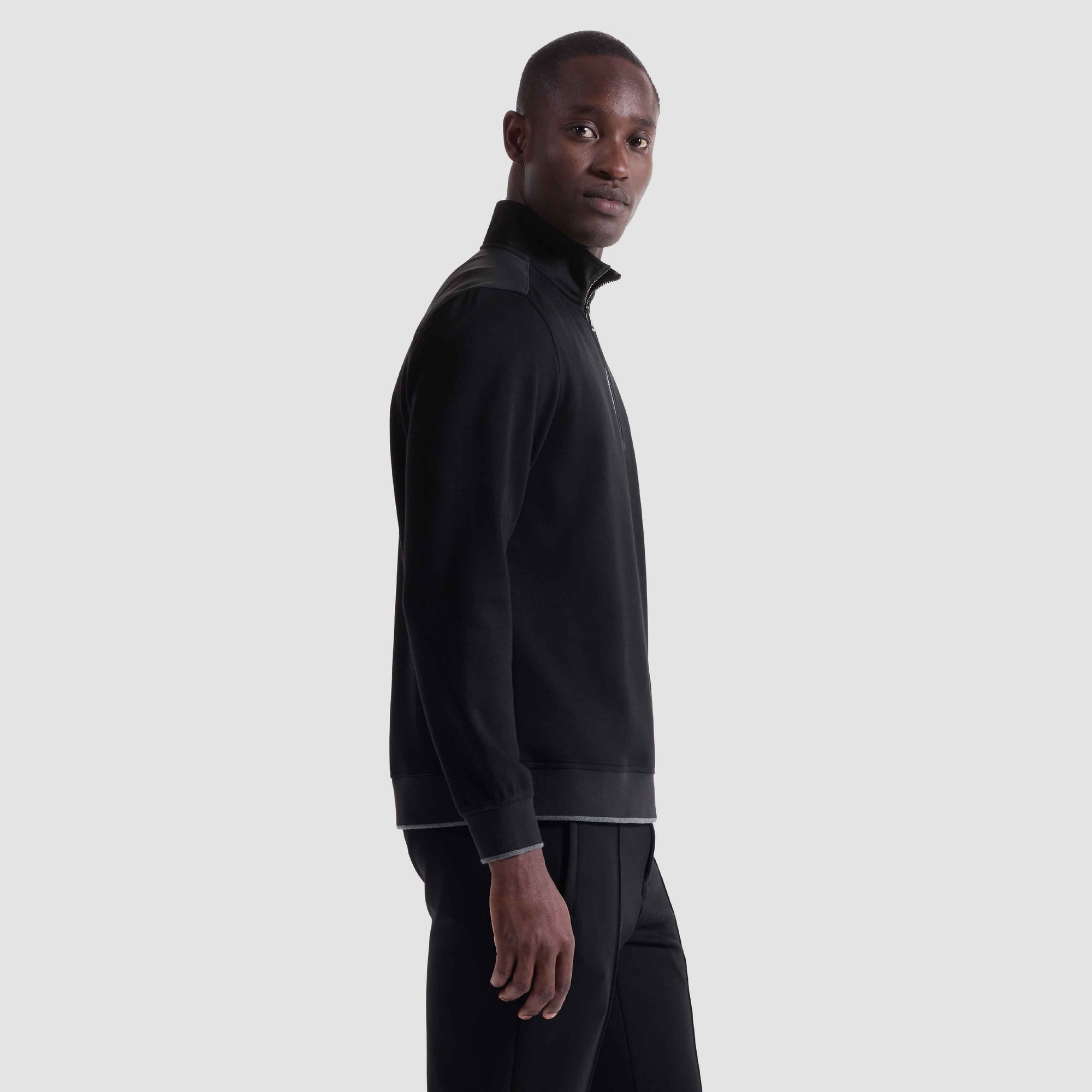 Soft Touch Quarter Zip Mock Neck Pullover