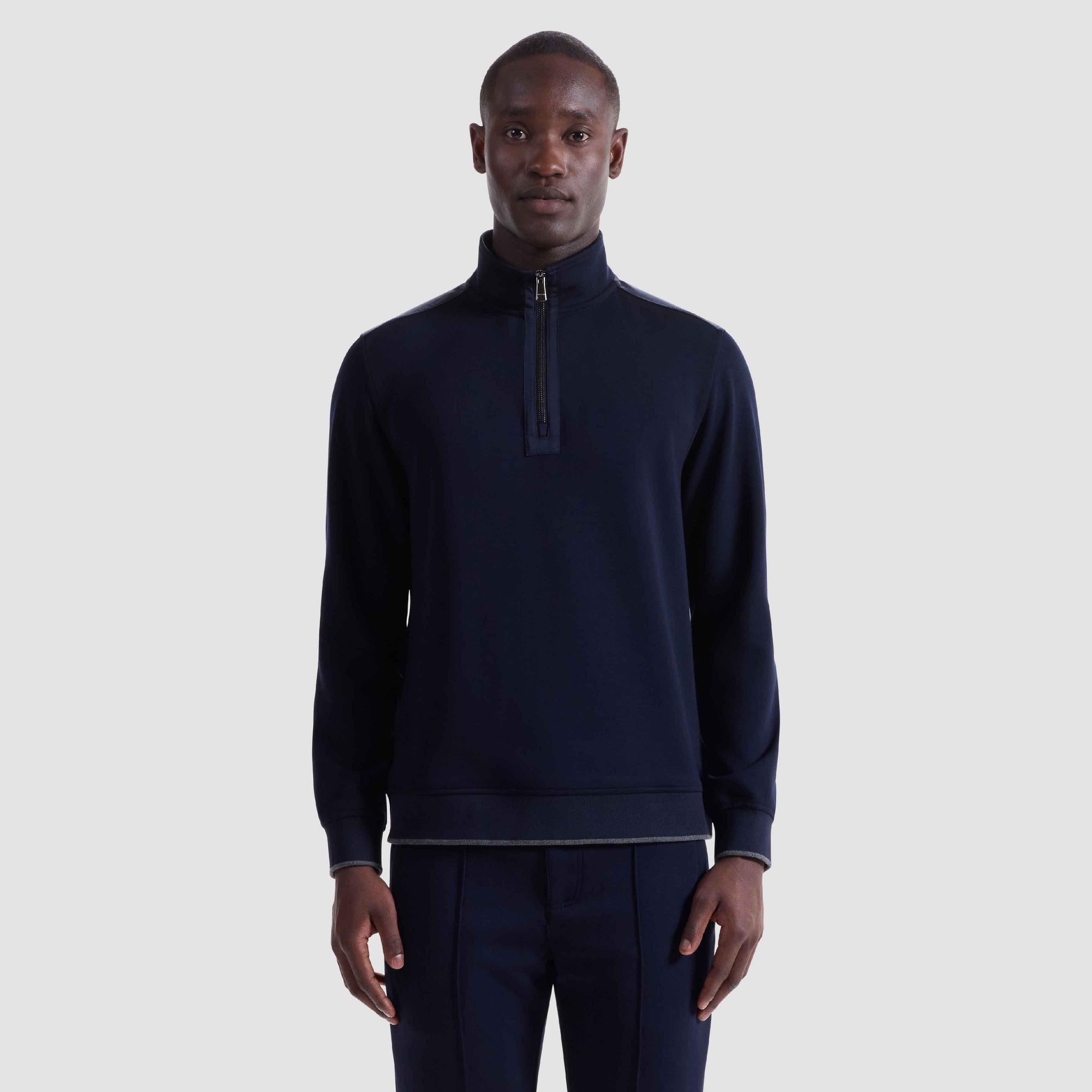 Soft Touch Quarter Zip Mock Neck Pullover