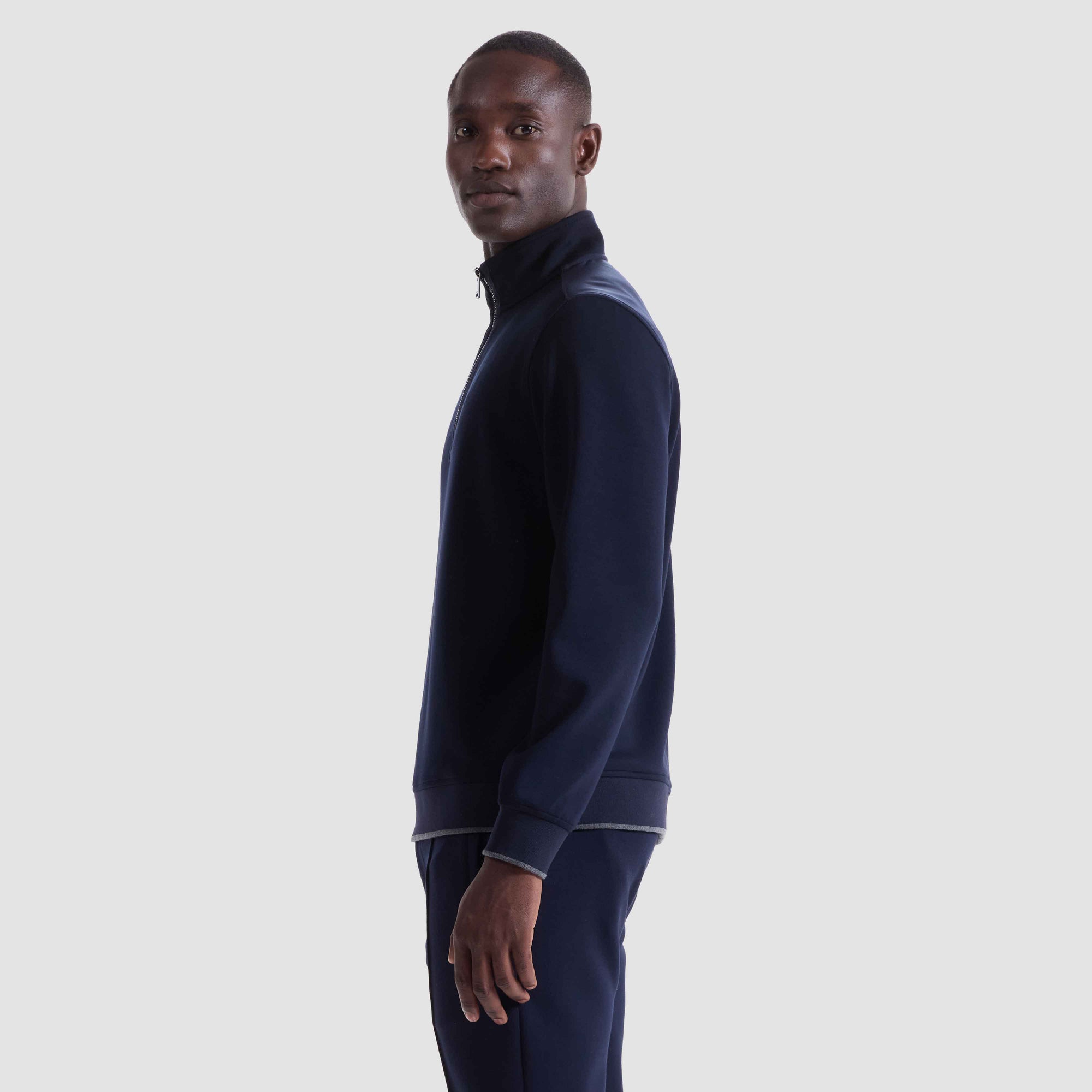 Soft Touch Quarter Zip Mock Neck Pullover