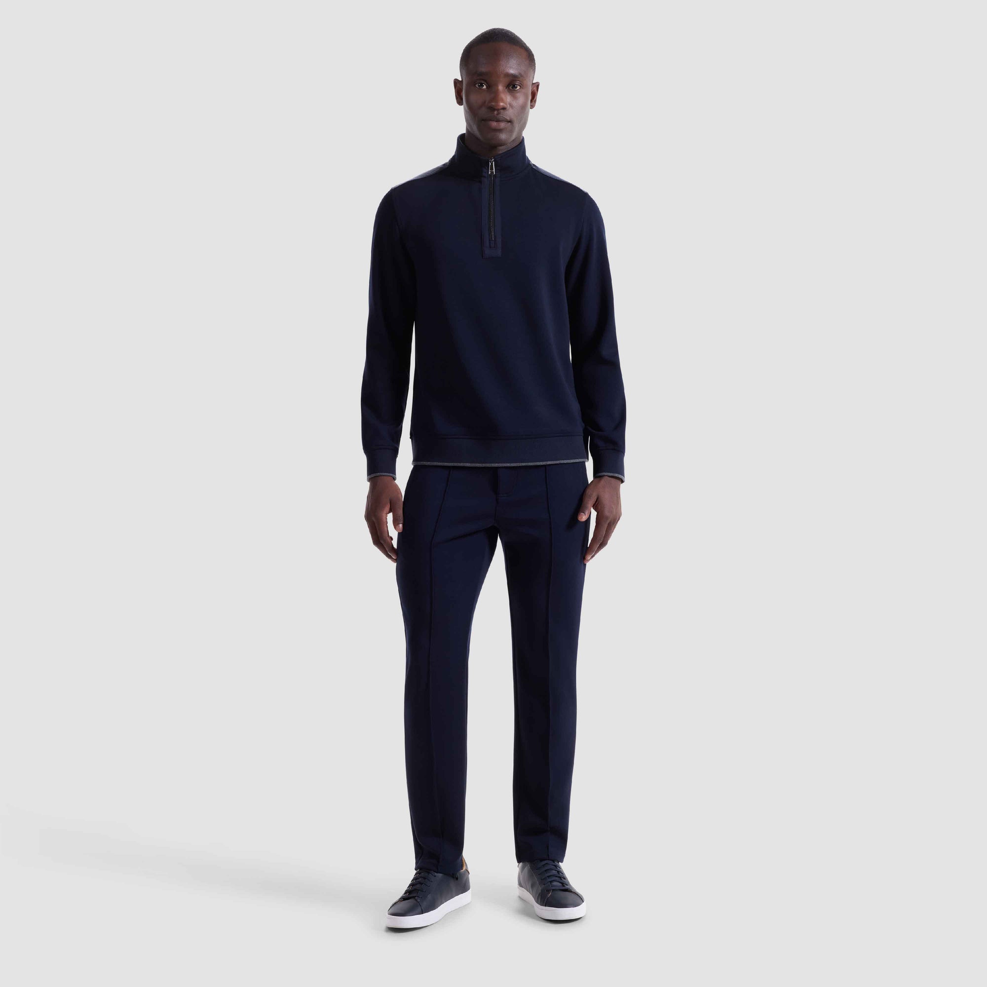 Soft Touch Quarter Zip Mock Neck Pullover