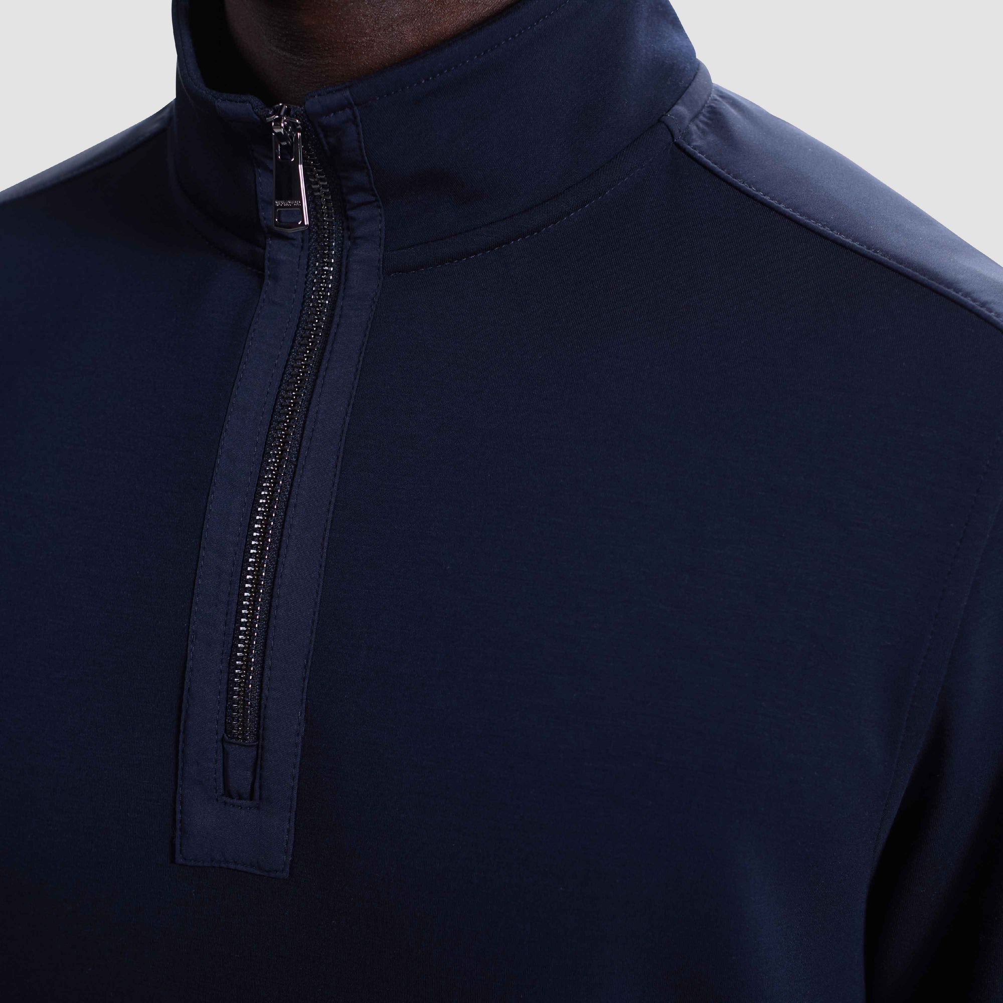 Soft Touch Quarter Zip Mock Neck Pullover