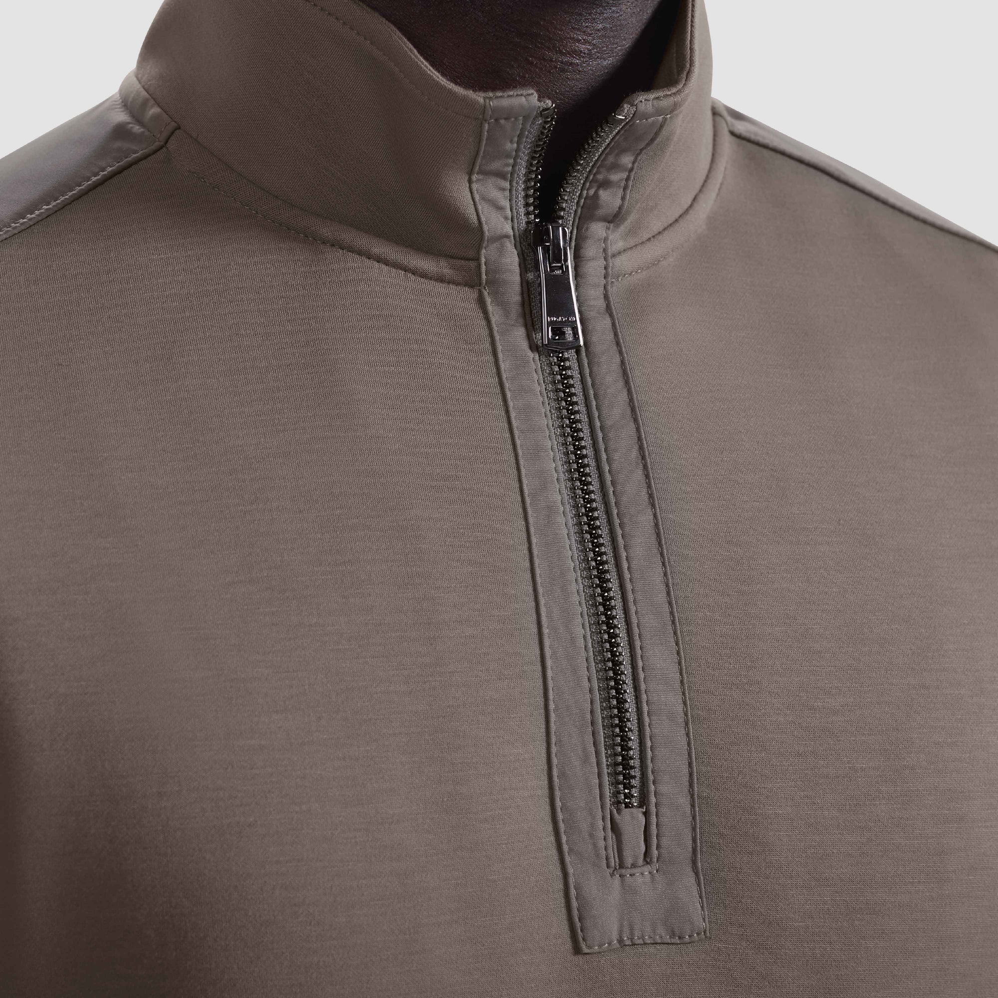 Soft Touch Quarter Zip Mock Neck Pullover