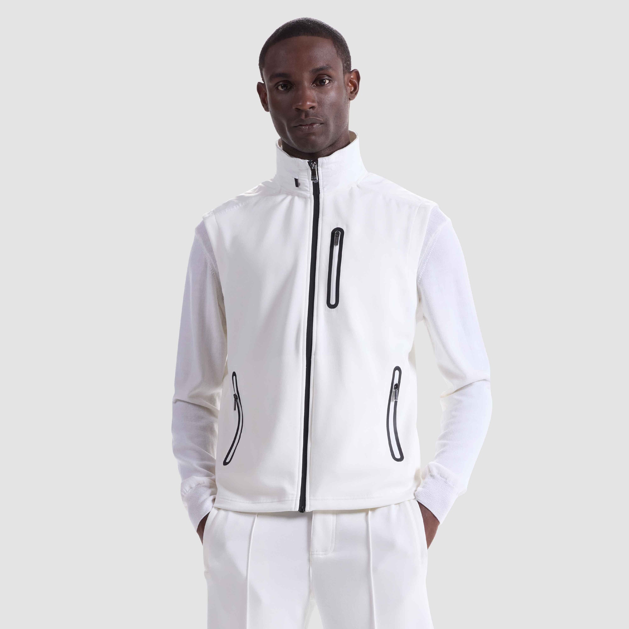 Soft Touch Performance Nylon Hooded Vest