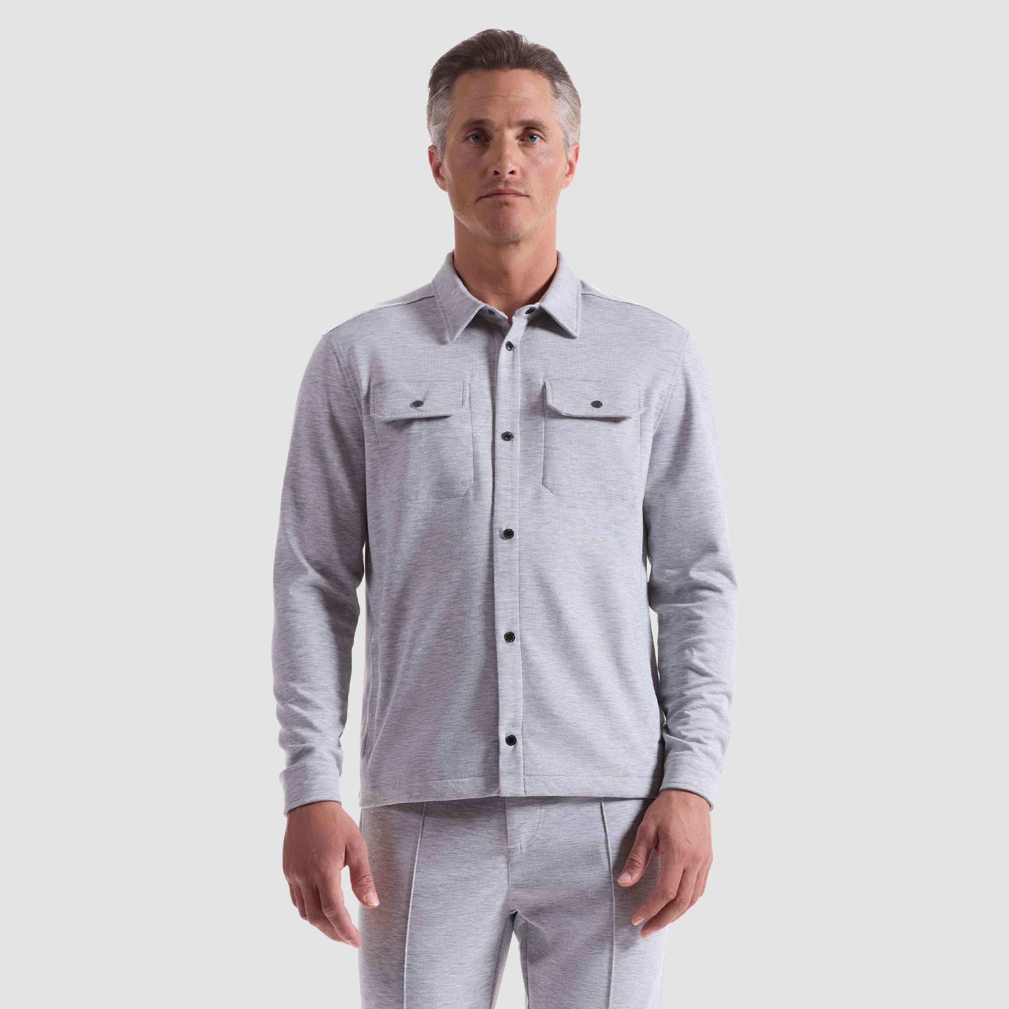 Soft Touch Performance Melange Knit Shirt