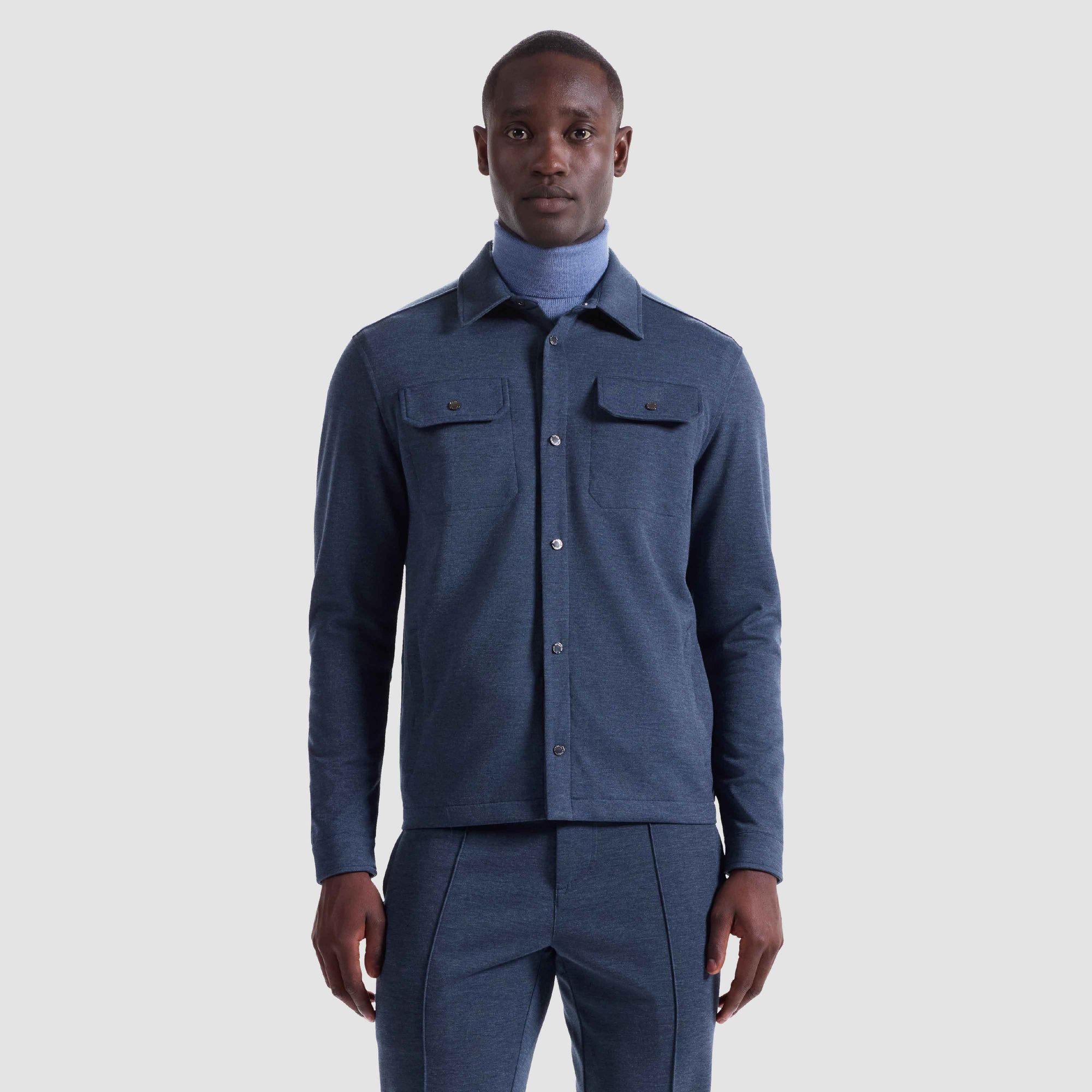 Soft Touch Performance Melange Knit Shirt