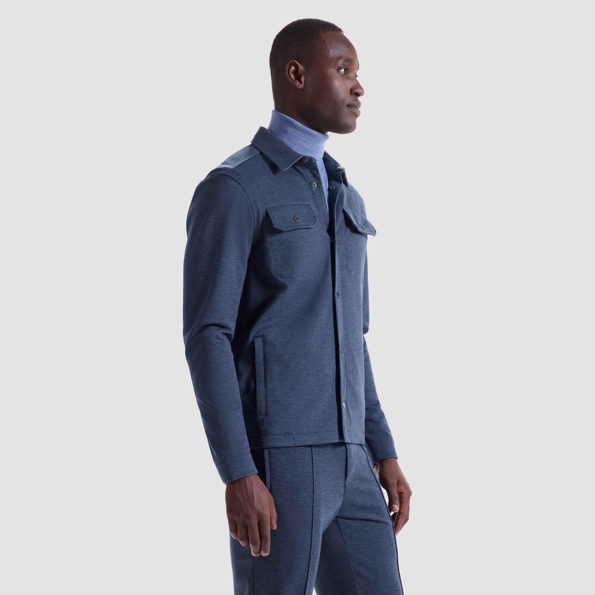 Soft Touch Performance Melange Knit Shirt