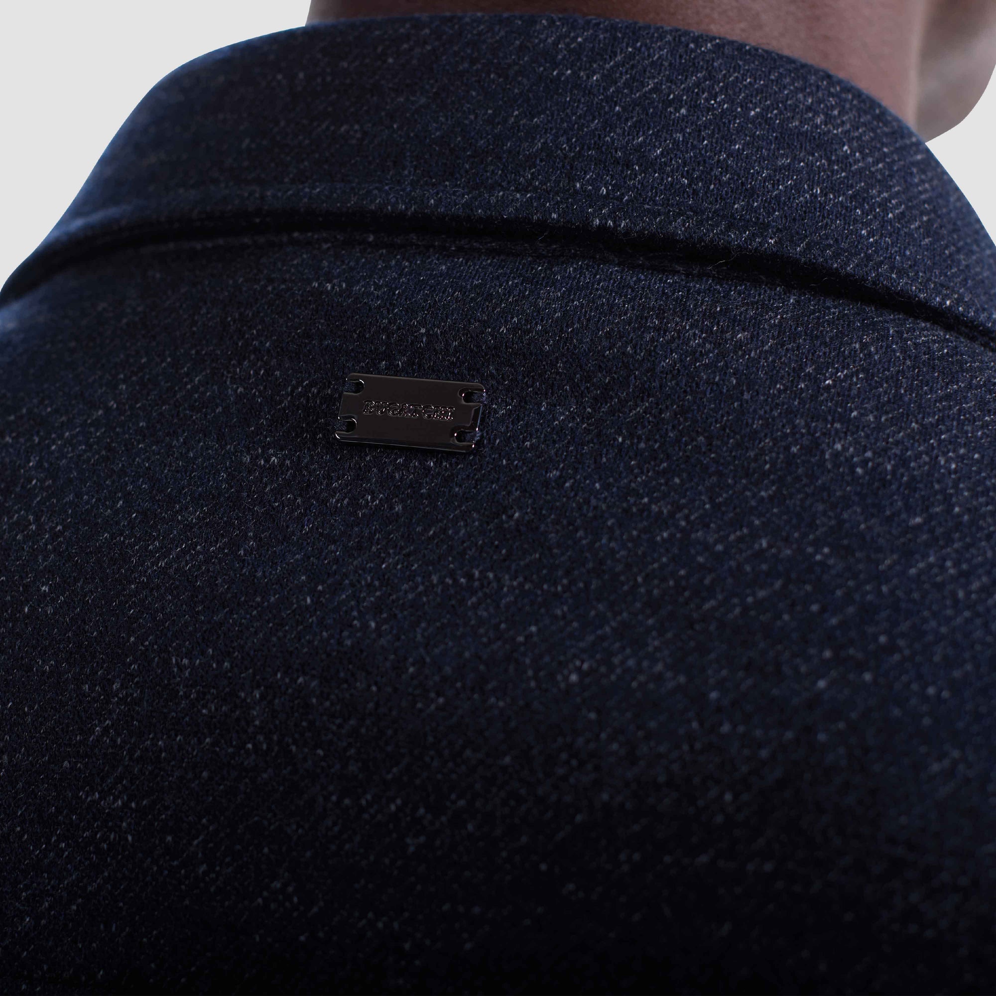 Twill-Effect Knit Overshirt