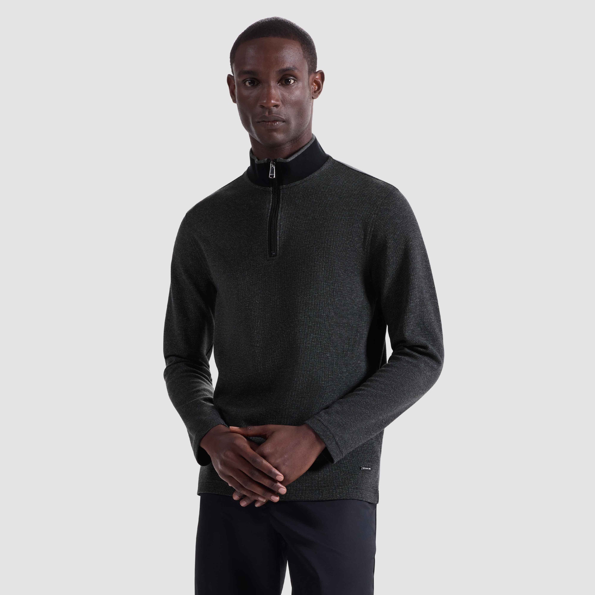 Pique Quarter Zip Pullover