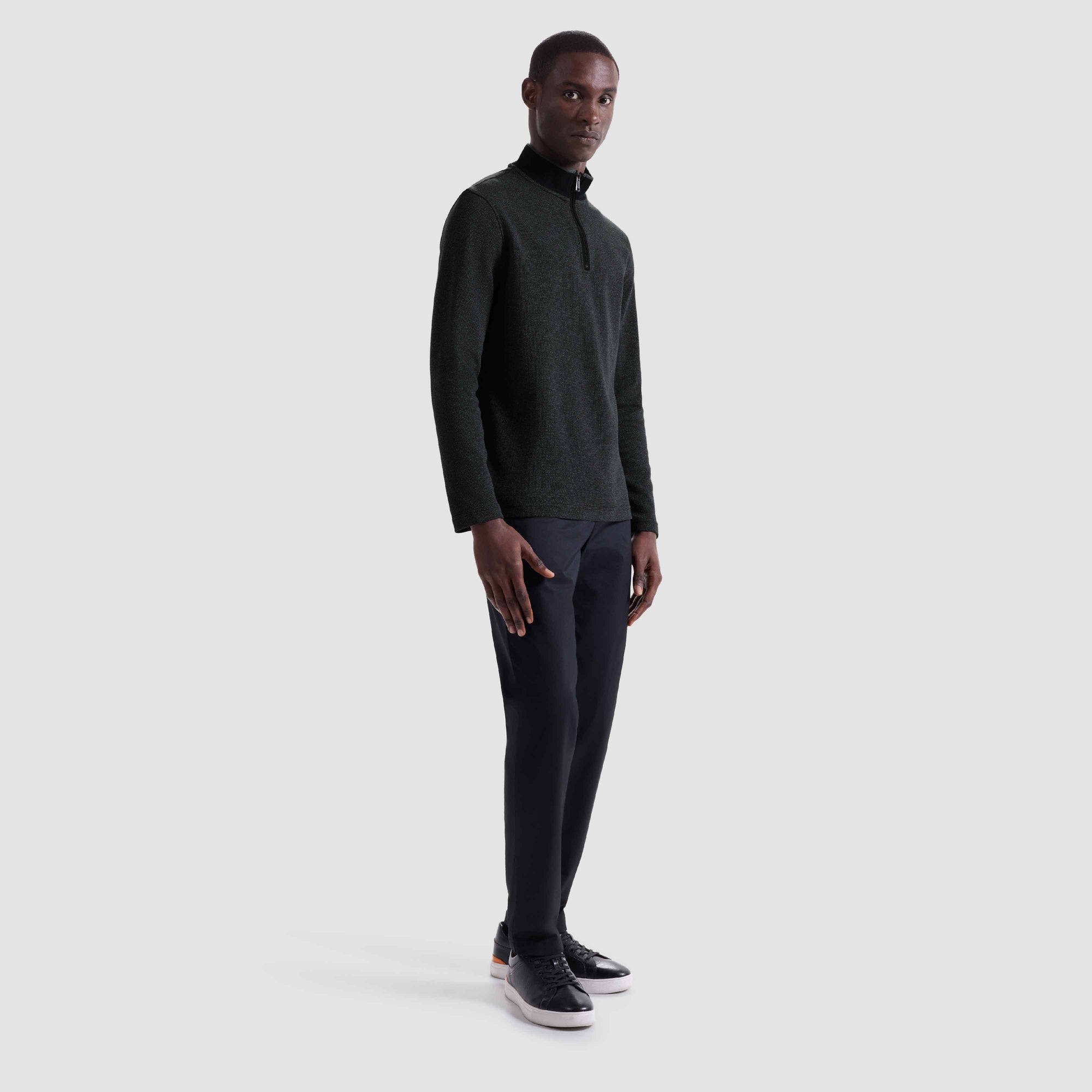 Pique Quarter Zip Pullover