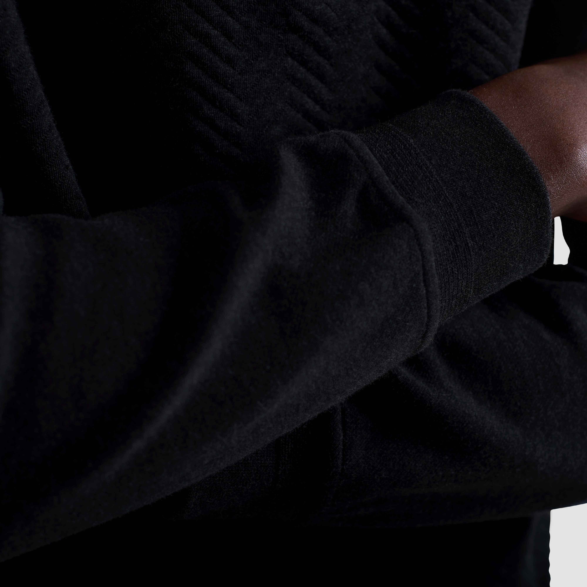 Chevron Melange Quarter Zip Pullover