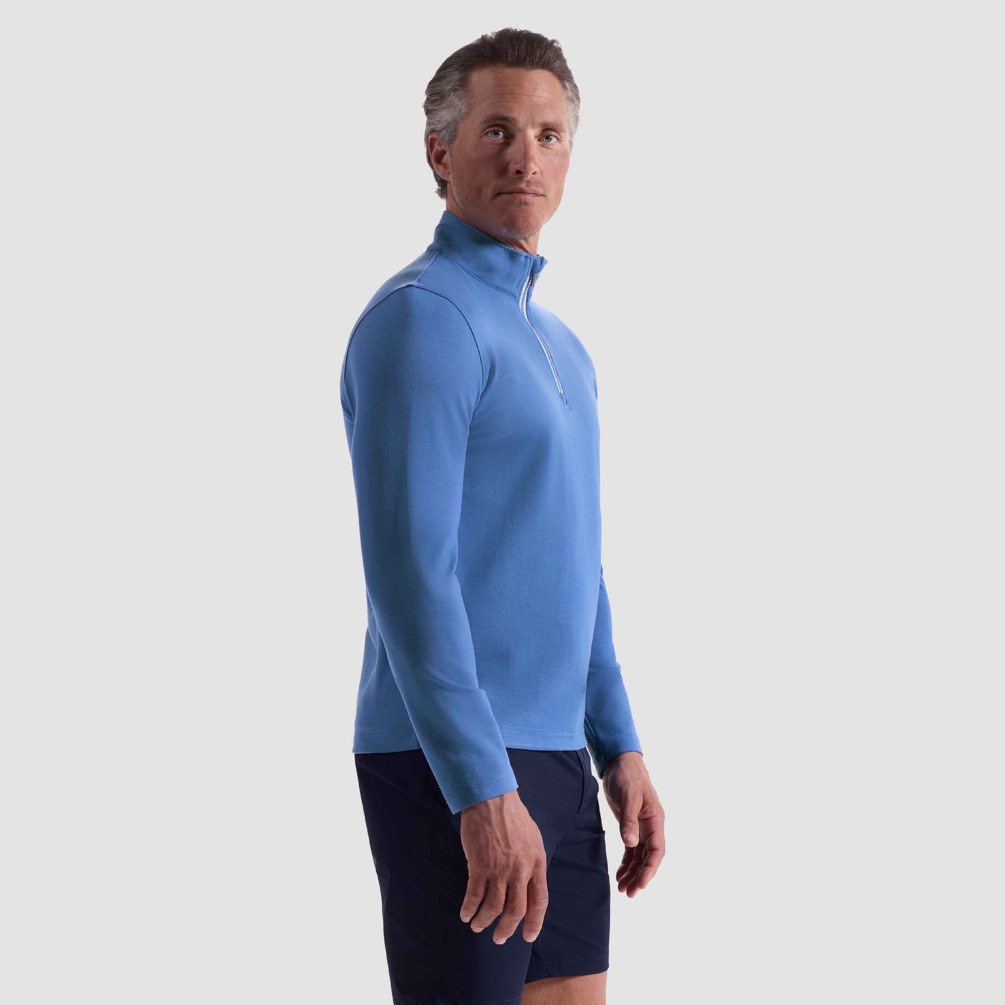 Solid Performance Quarter Zip Pullover