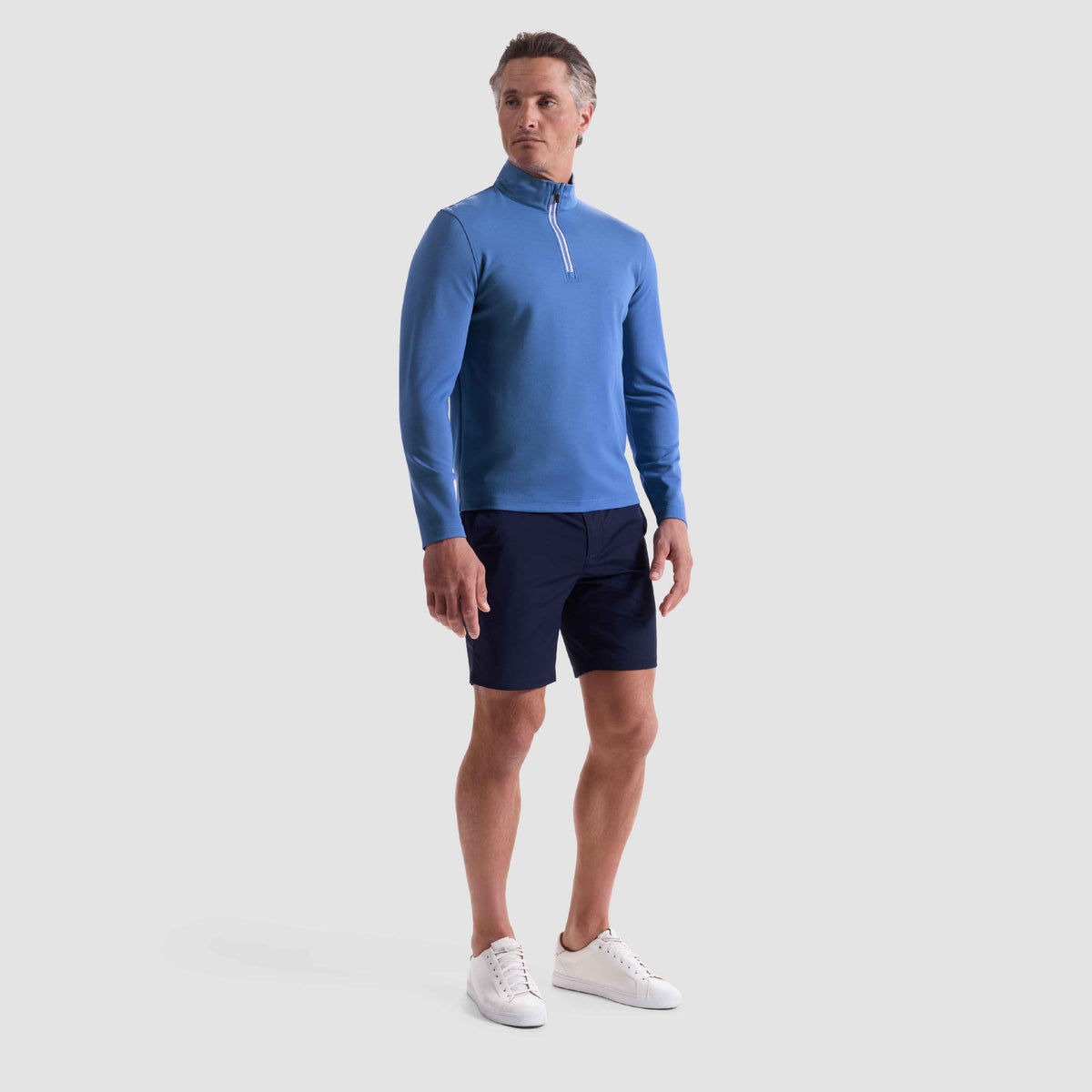 Solid Performance Quarter Zip Pullover