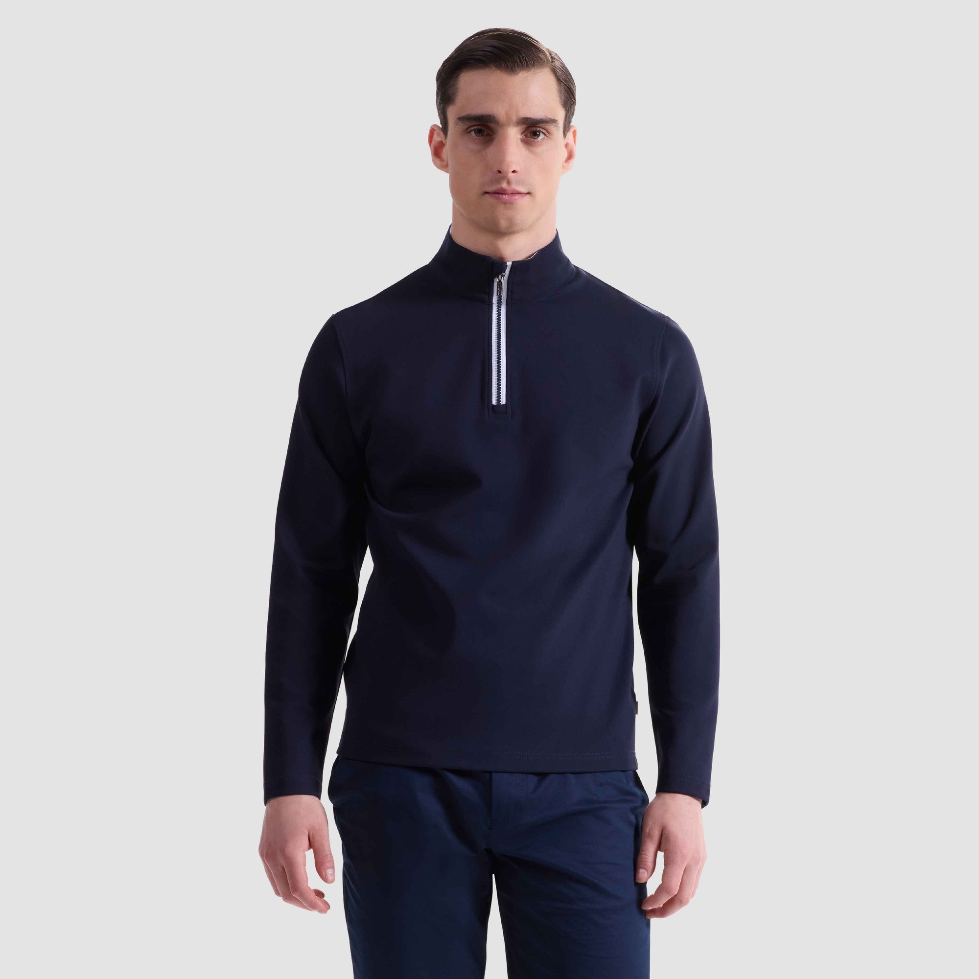 Solid Performance Quarter Zip Pullover