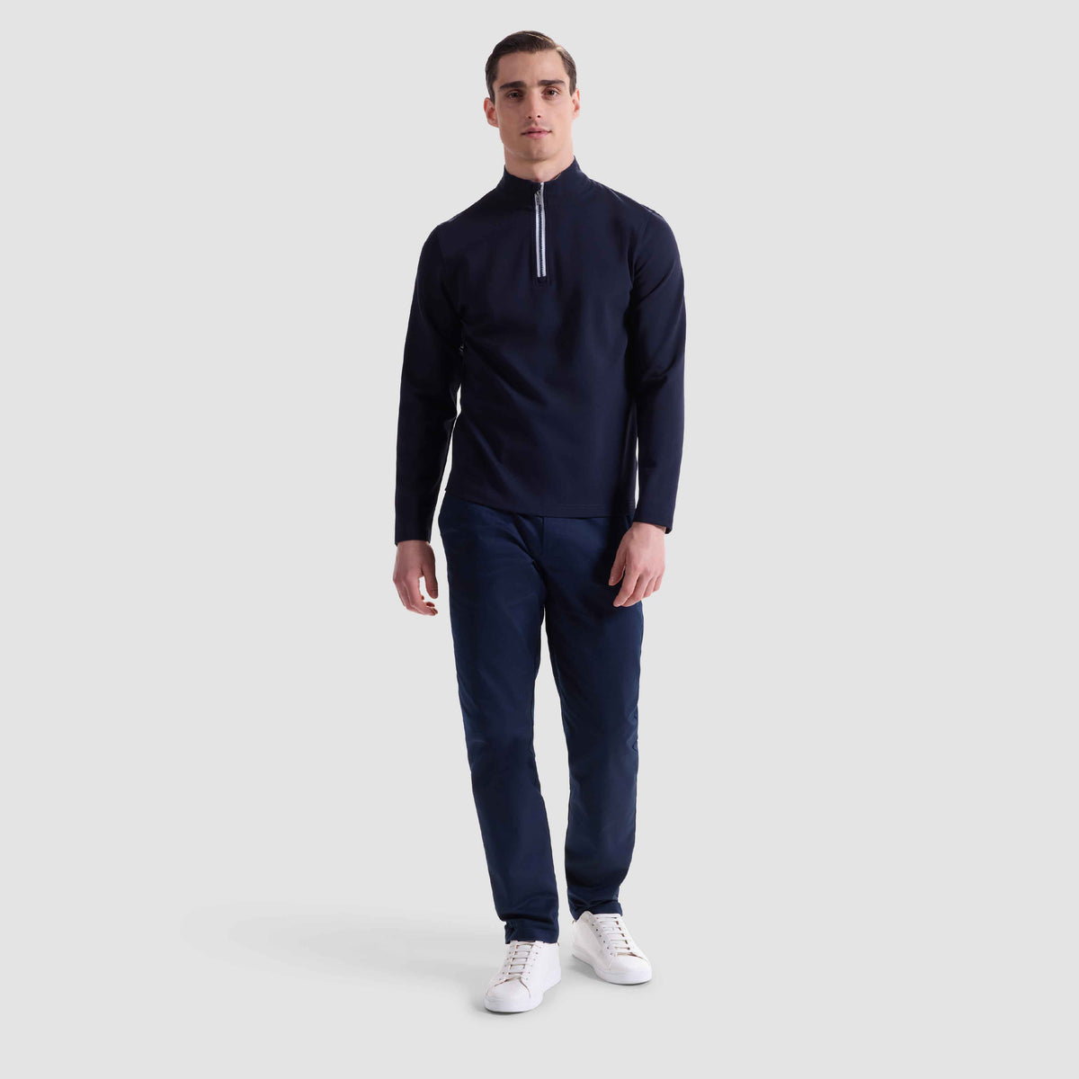 Solid Performance Quarter Zip Pullover