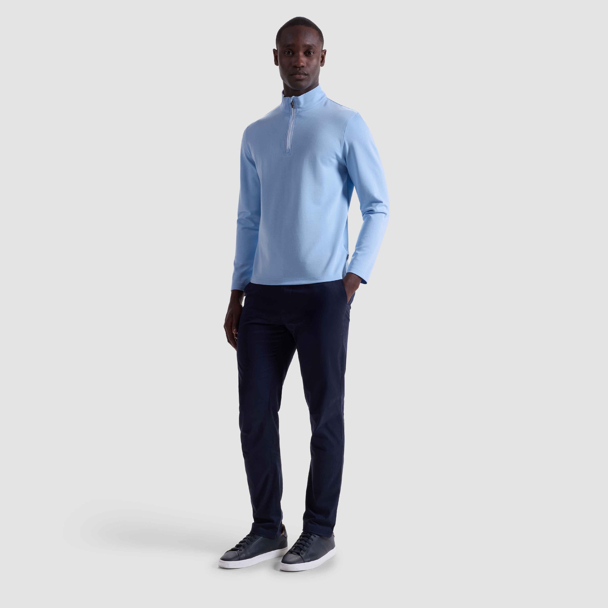 Solid Performance Quarter Zip Pullover