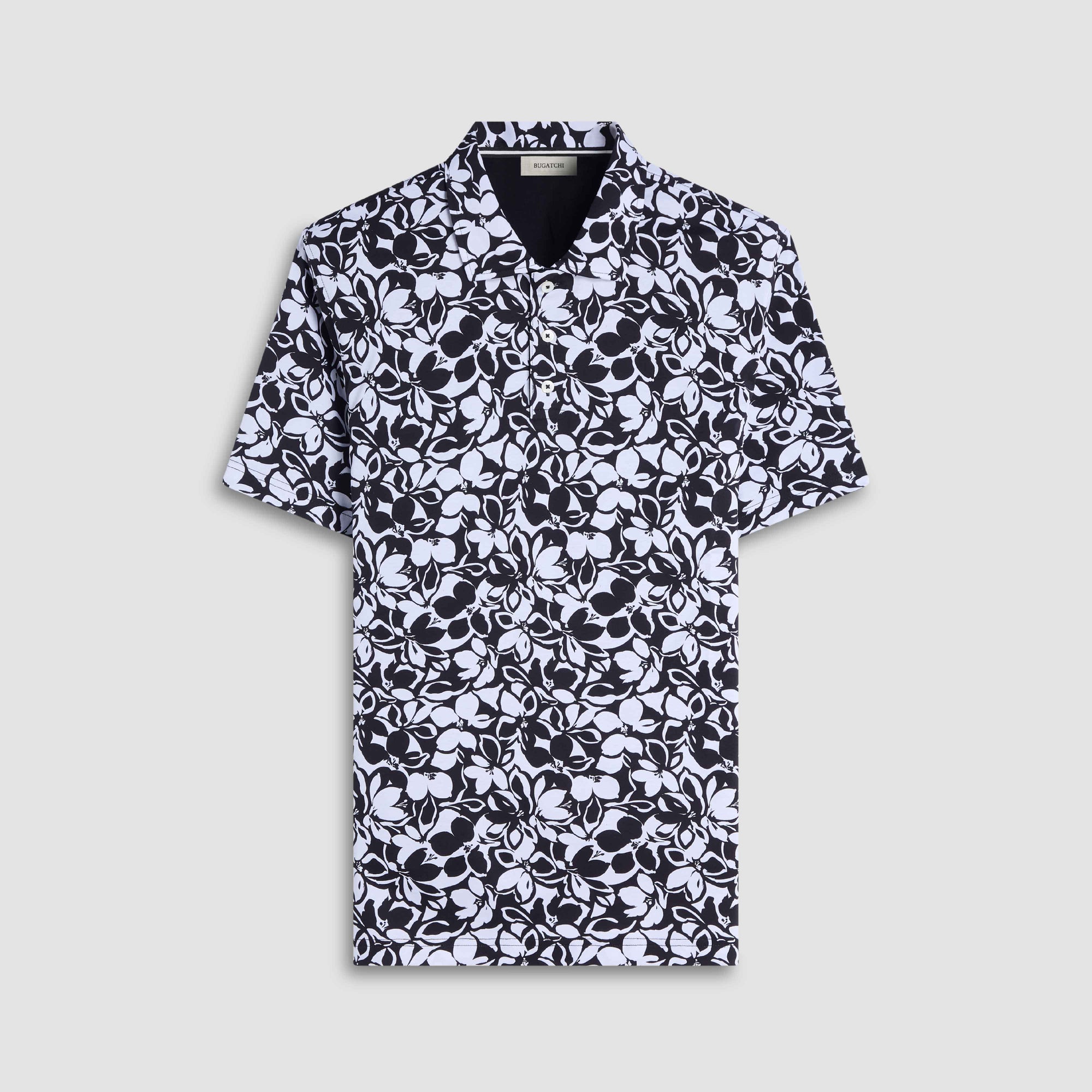 Hendrix Monochromatic Floral Polo Shirt