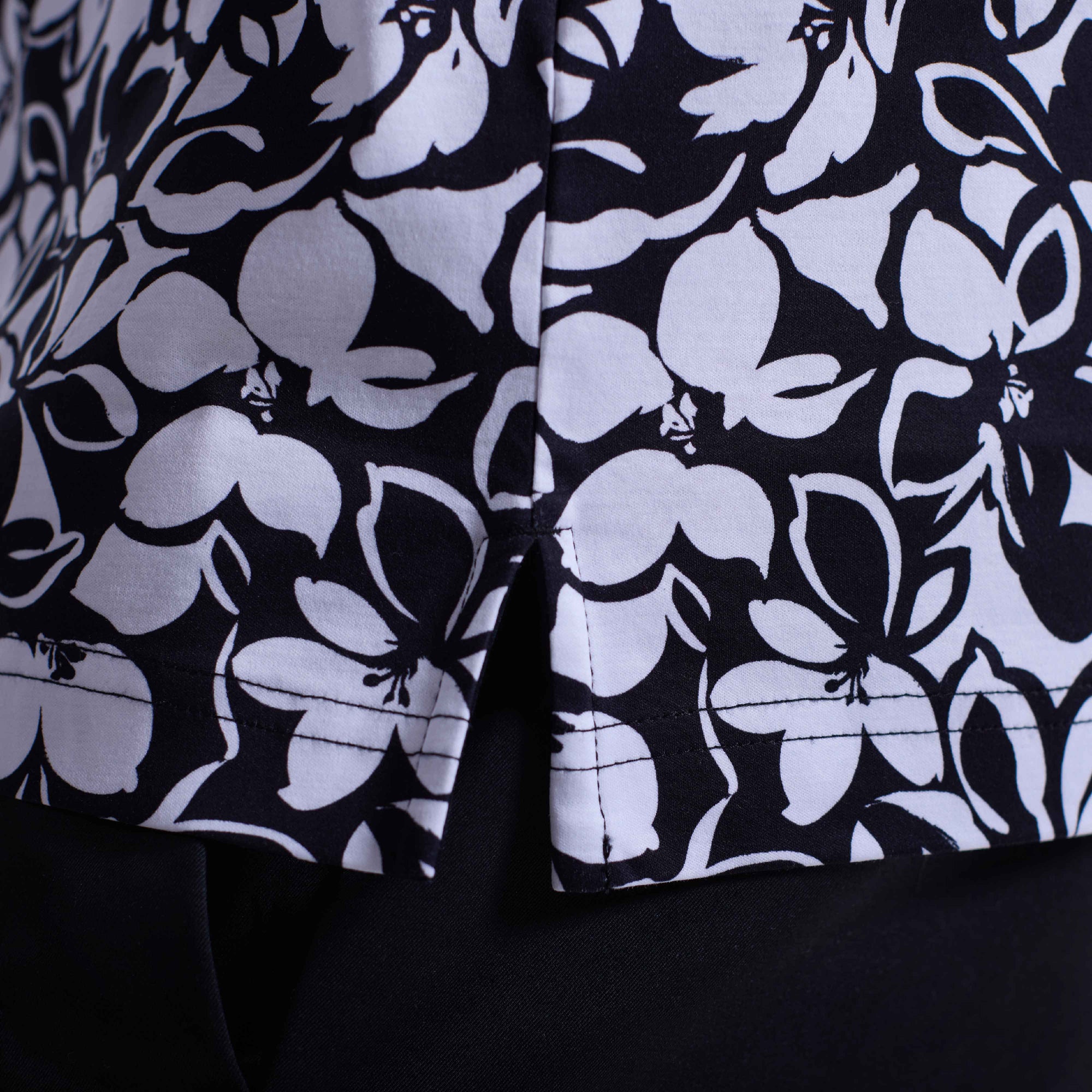 Hendrix Monochromatic Floral Polo Shirt