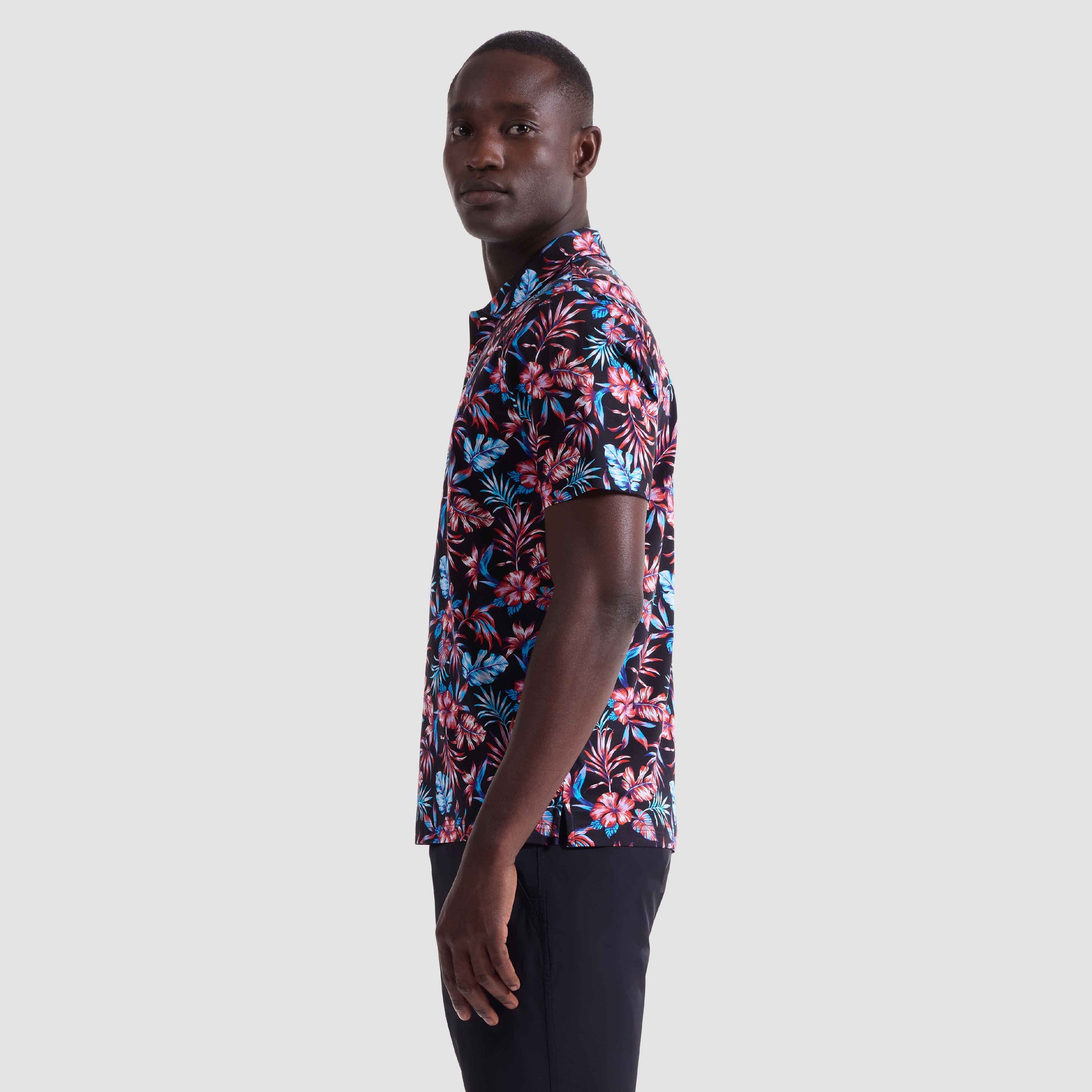 Hendrix Tropical Floral Polo Shirt