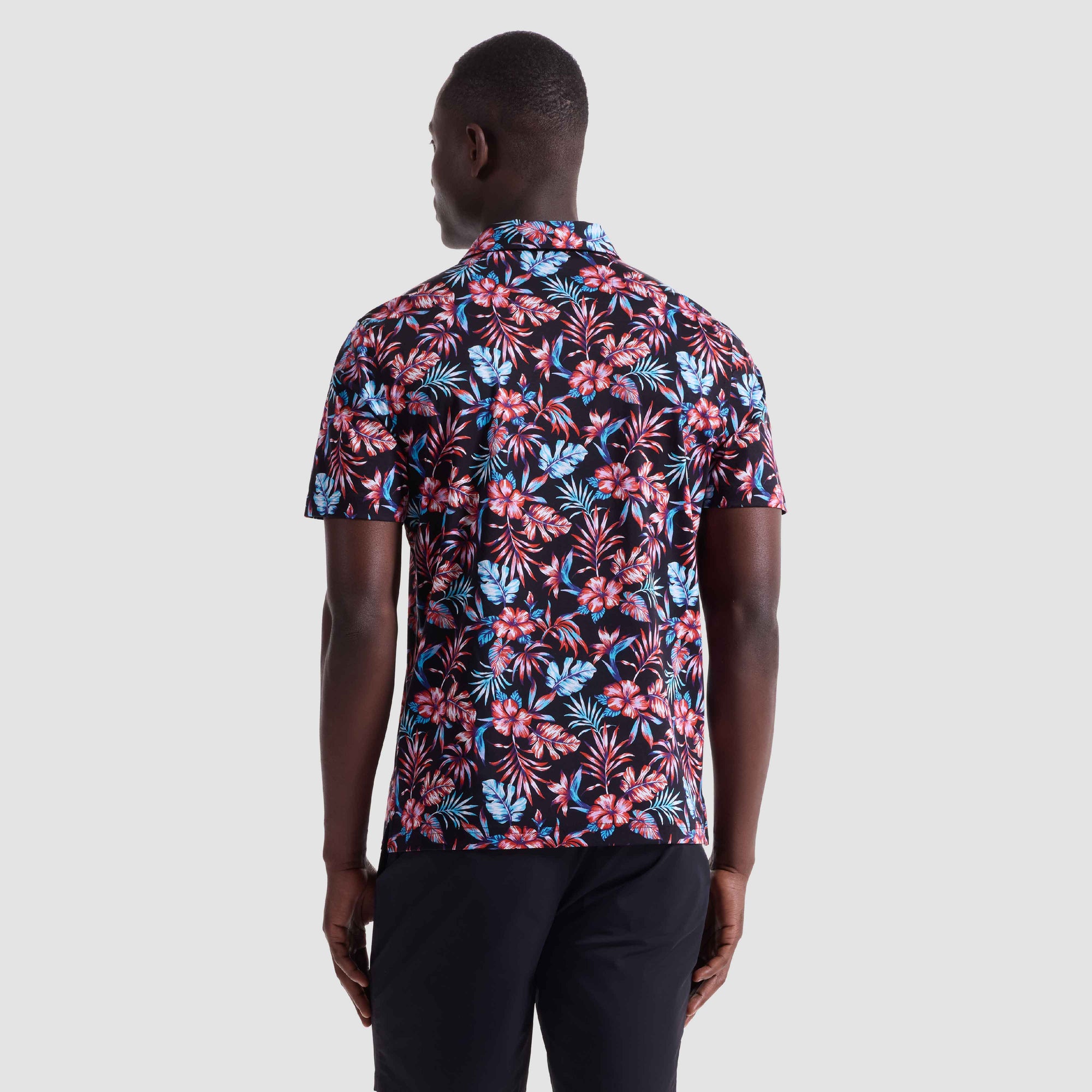 Hendrix Tropical Floral Polo Shirt