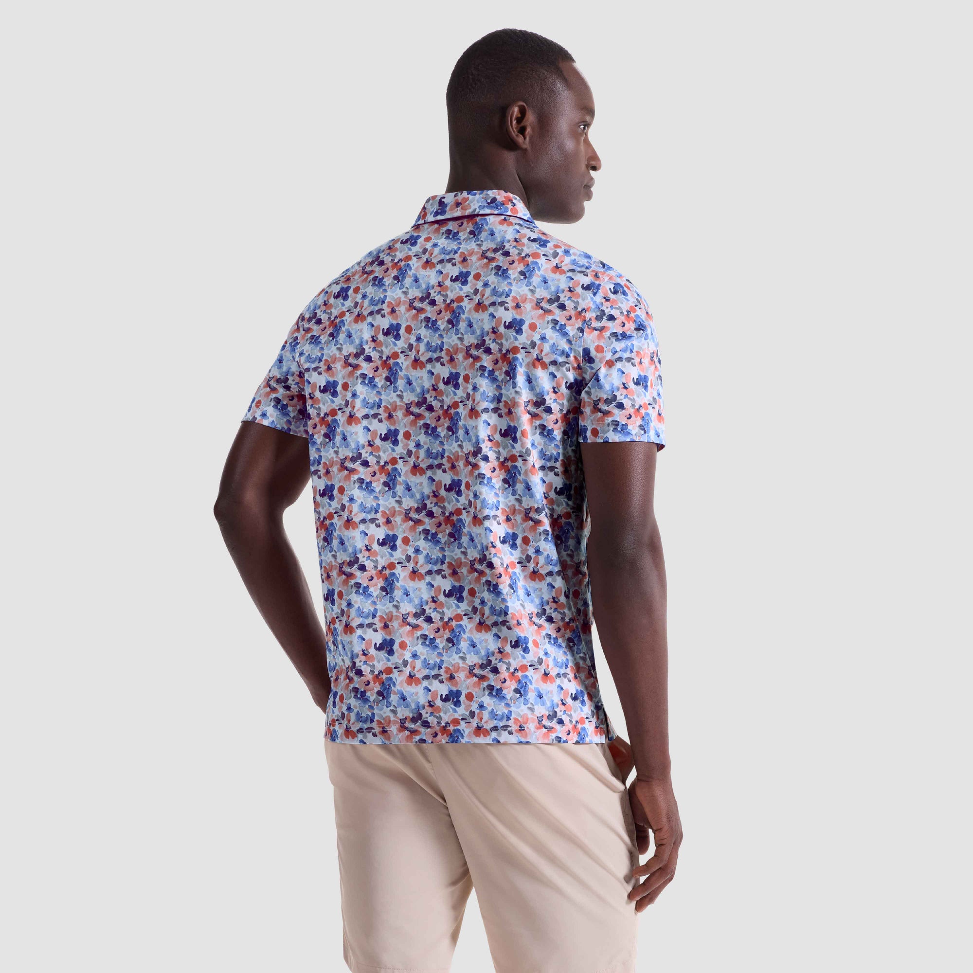 Hendrix Watercolor Floral Polo Shirt