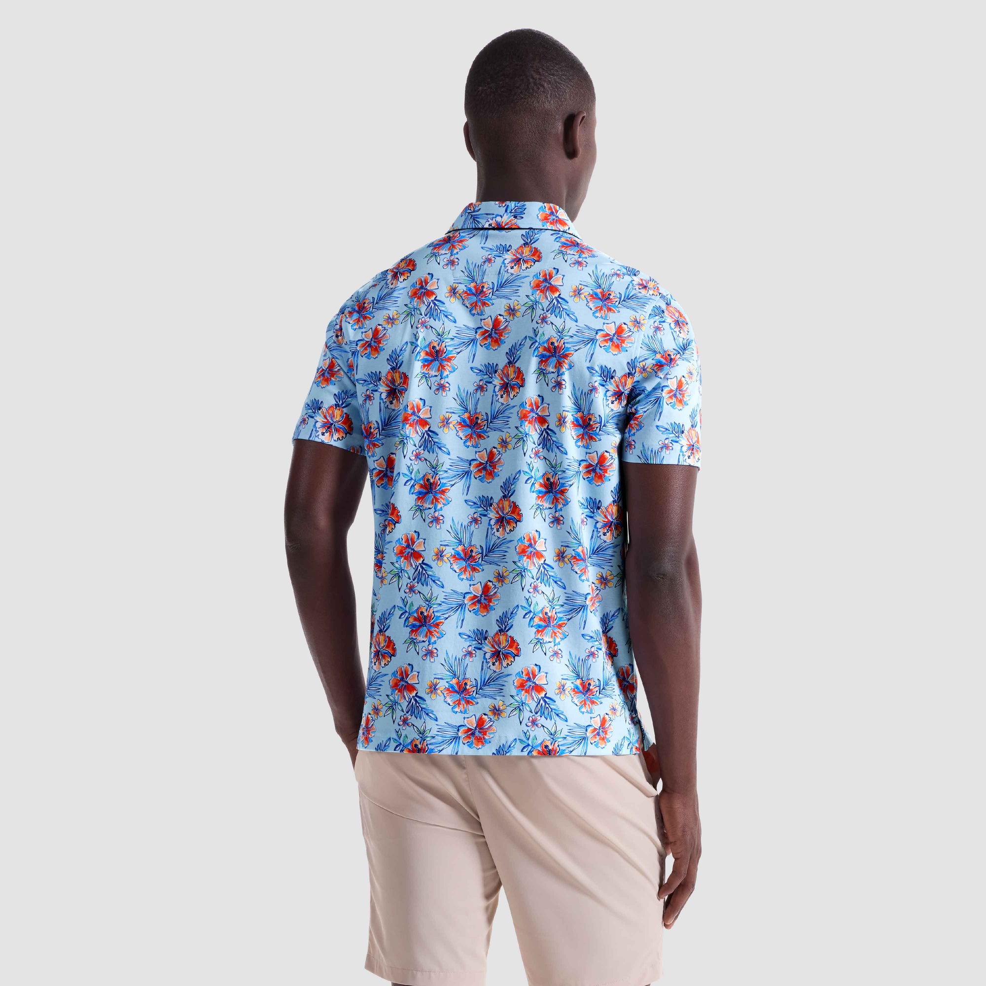 Hendrix Tropical Floral Polo Shirt